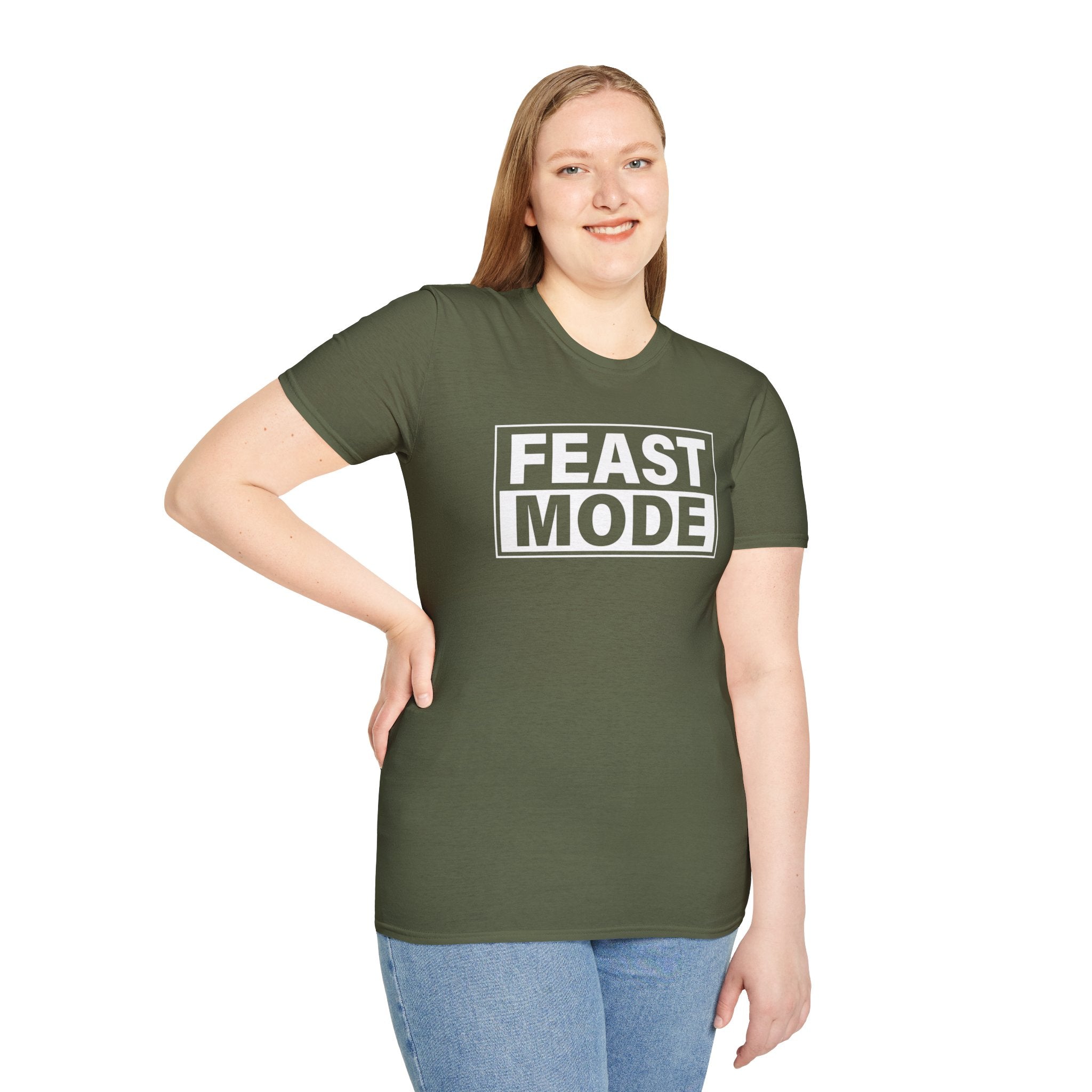 "Feast Mode" T-Shirt – Perfect for Buffet Kings, Holiday Feasts, and Family Dinners - Deez Teez