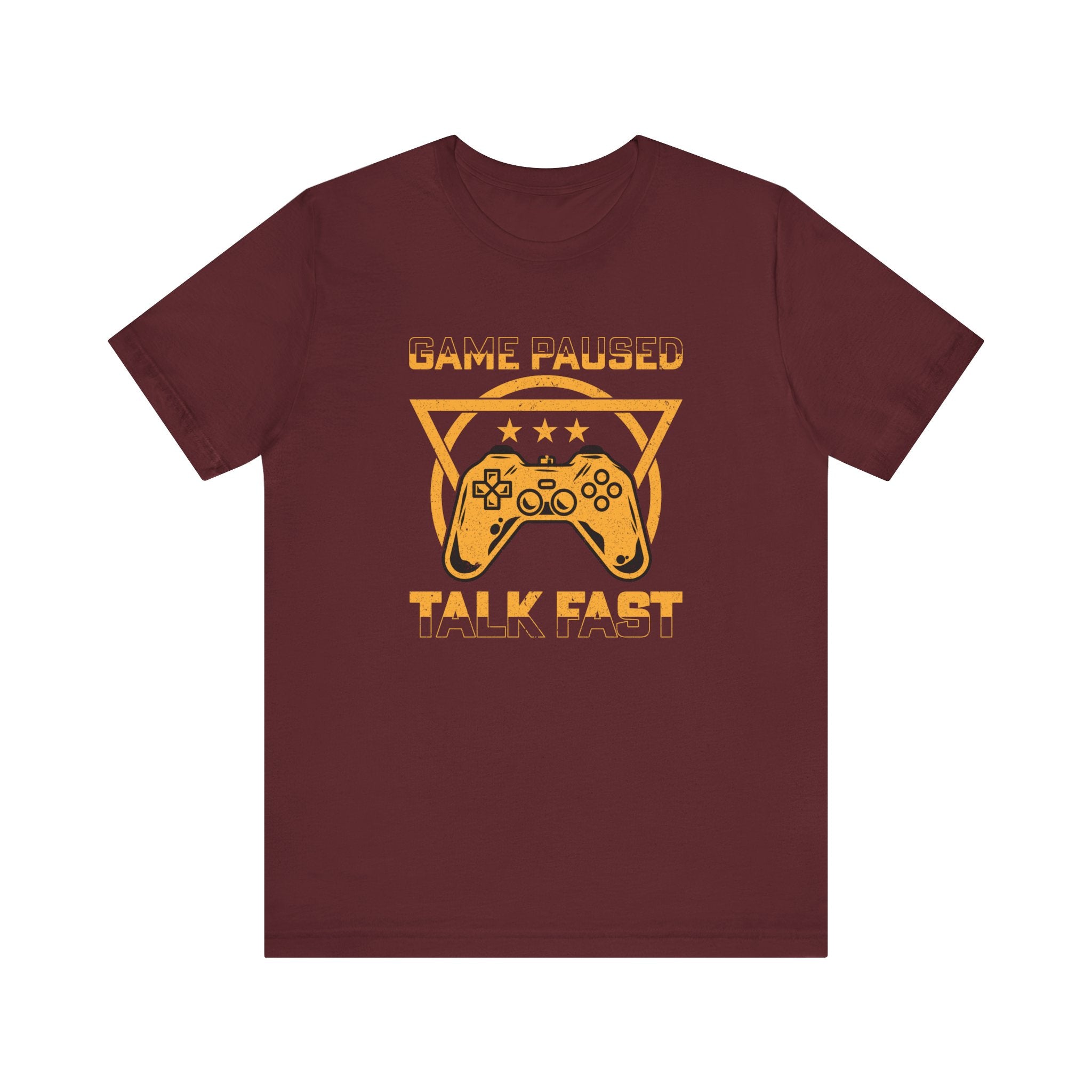Gamer's T-Shirt | "Game Paused Talk Fast" Tee | Fun and Stylish Gamer's Shirt - Deez Teez