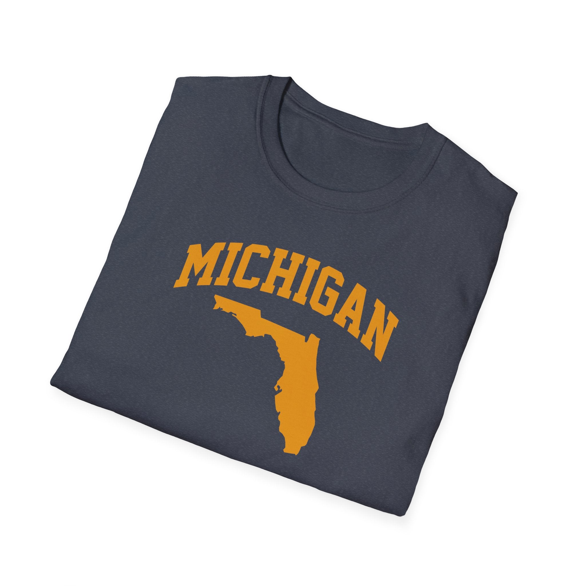 Michigan/Florida Snowbird Satire T-Shirt | Winter Migration Tee - Deez Teez