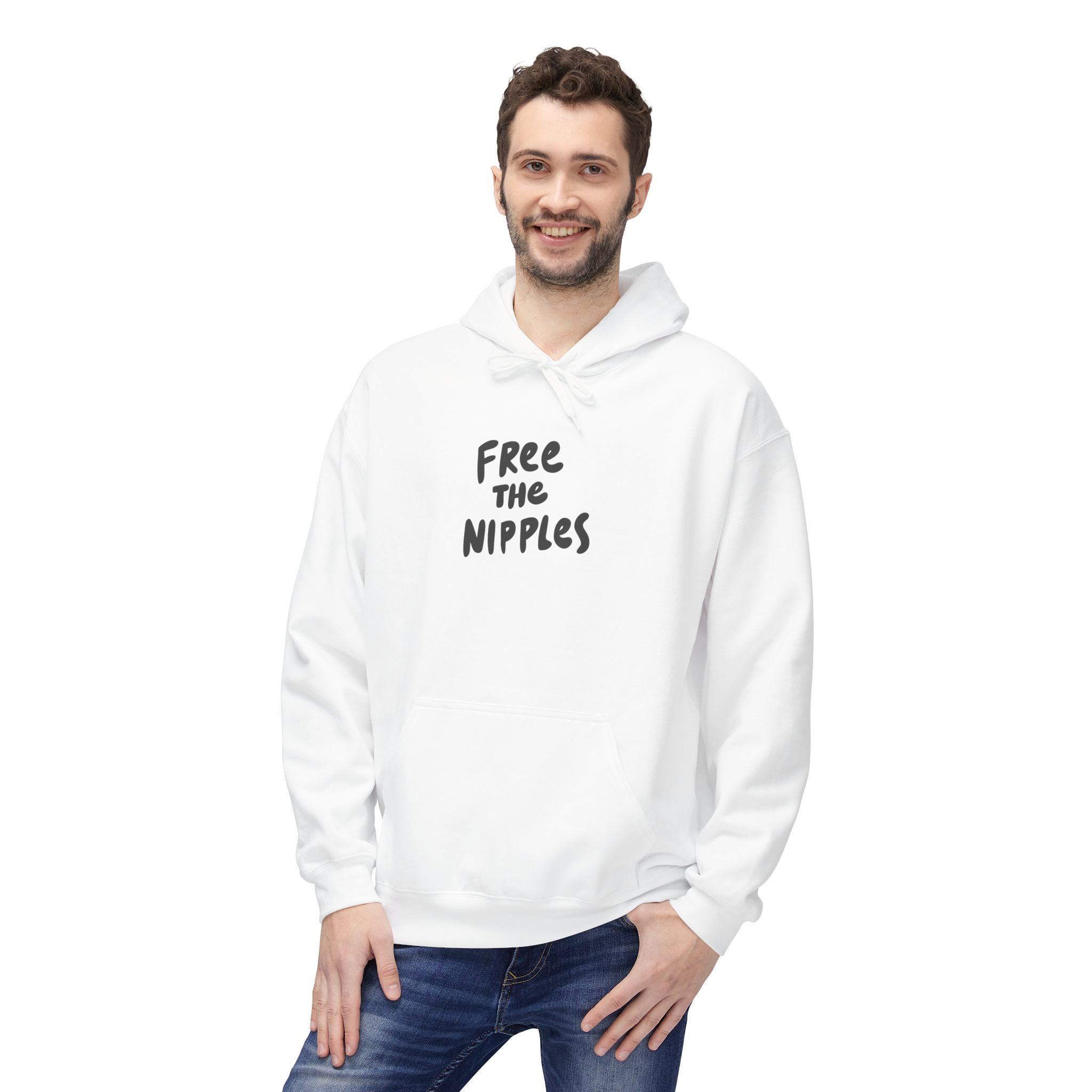 "Free The Nipples" Breast Cancer Awareness Hoodie - Deez Teez