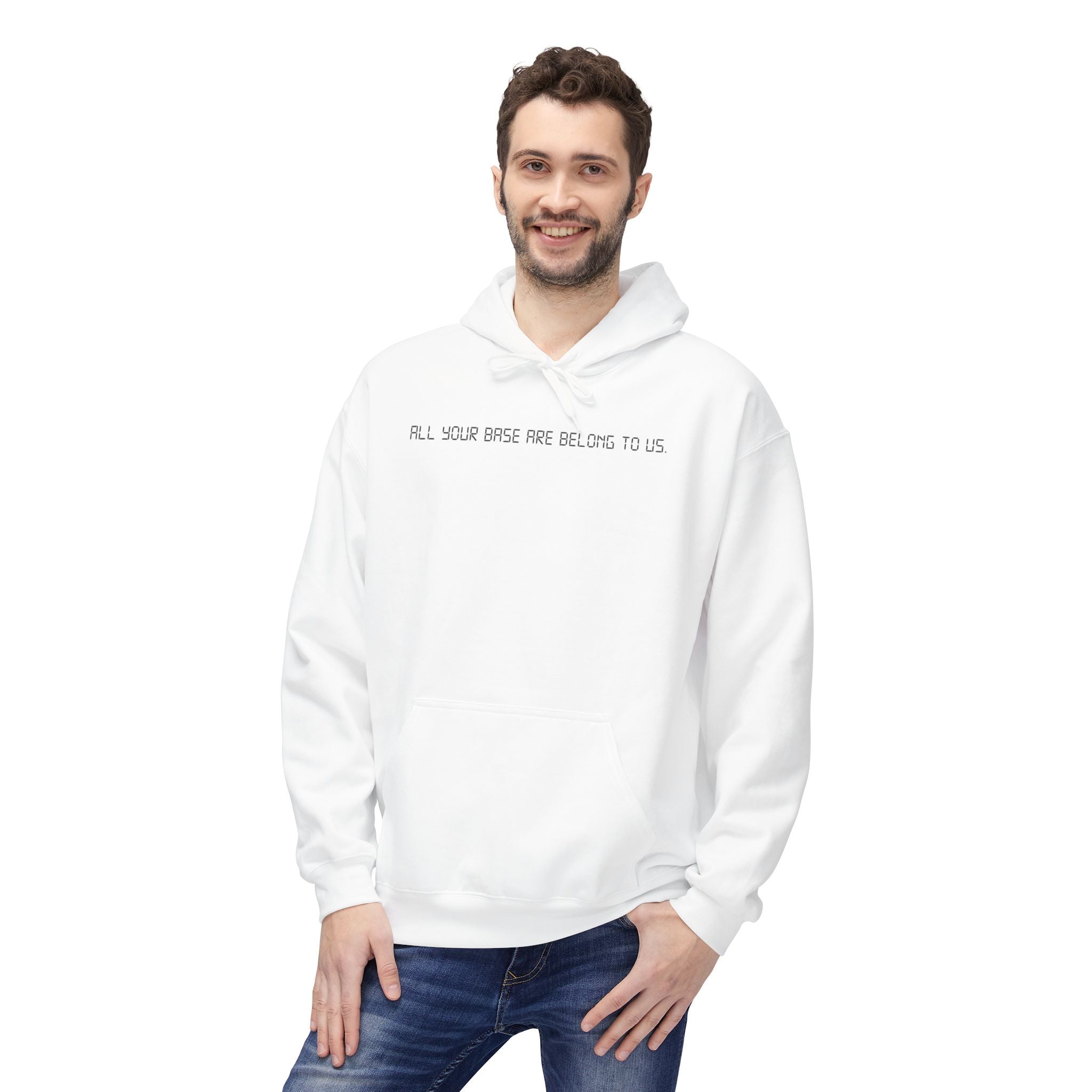 All Your Base Are Belong To Us - Zero Wing Retro Gamer Meme Hoodie - Deez Teez
