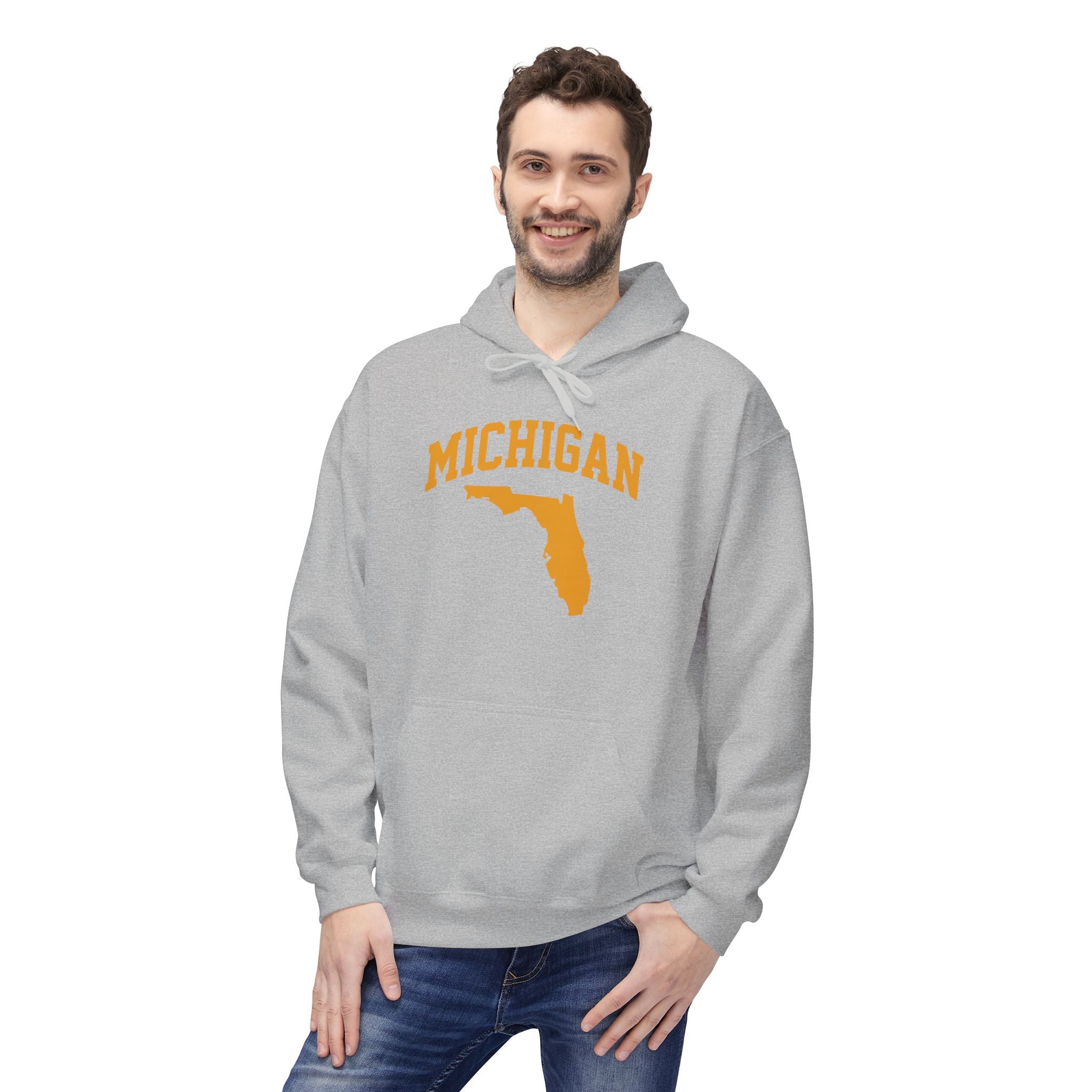Michigan/Florida Snowbird Satire Hoodie | Winter Migration Sweatshirt - Deez Teez