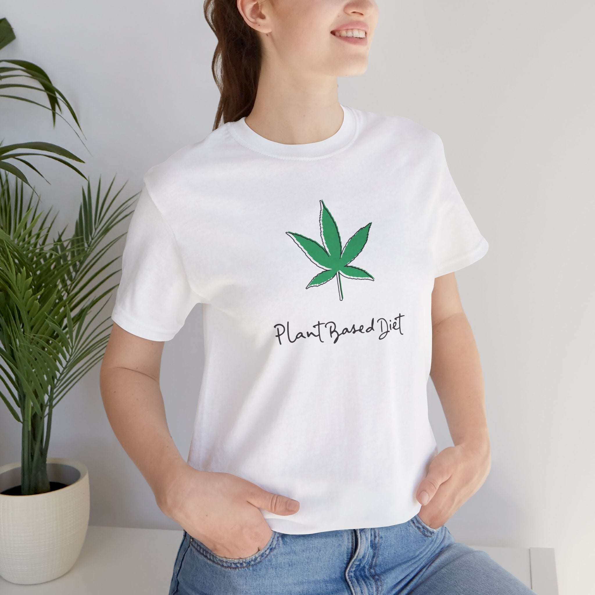 Plant Based Diet Cannabis T-Shirt - Deez Teez