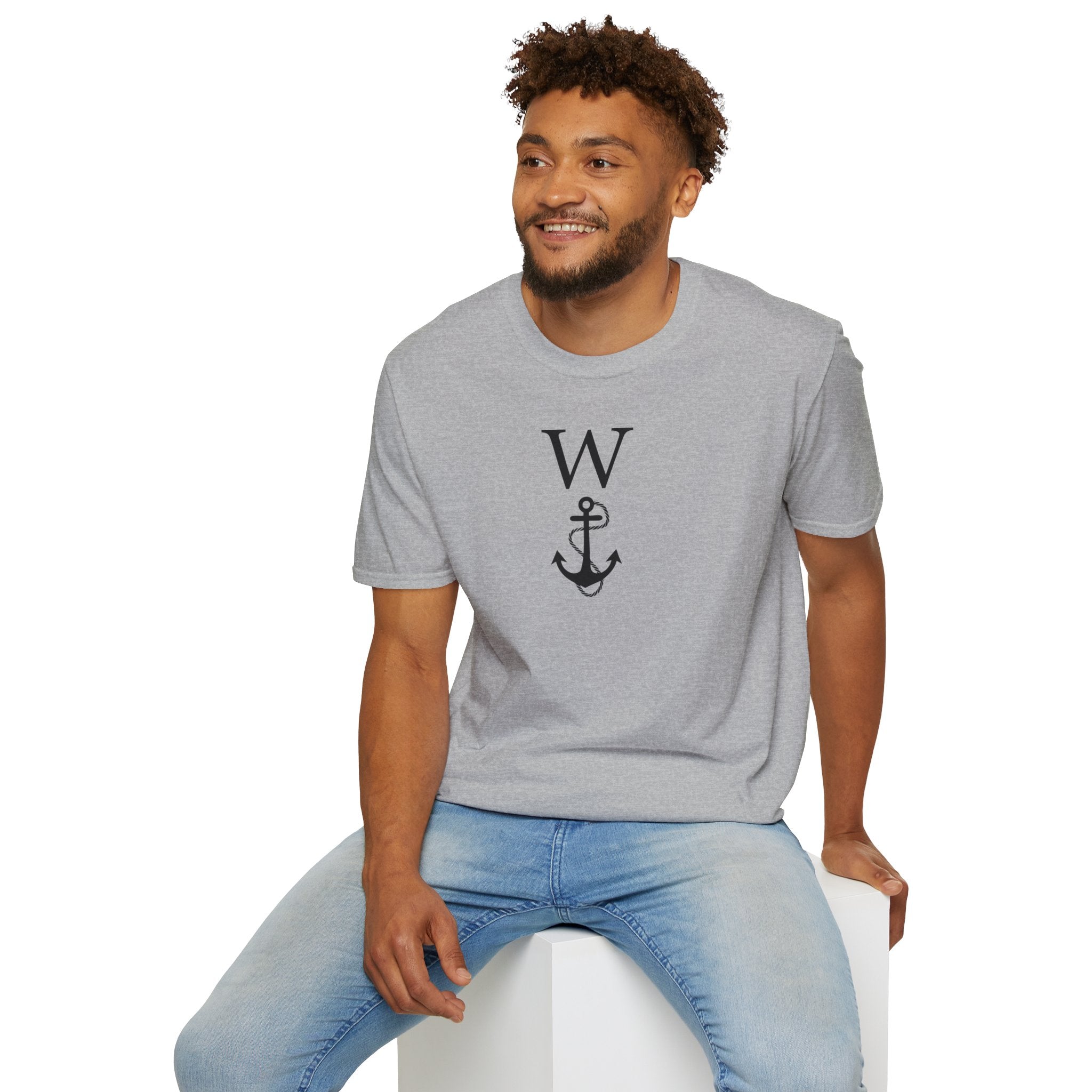 W Anchor "Wanker" T-Shirt | Nautical Humor Tee - Deez Teez