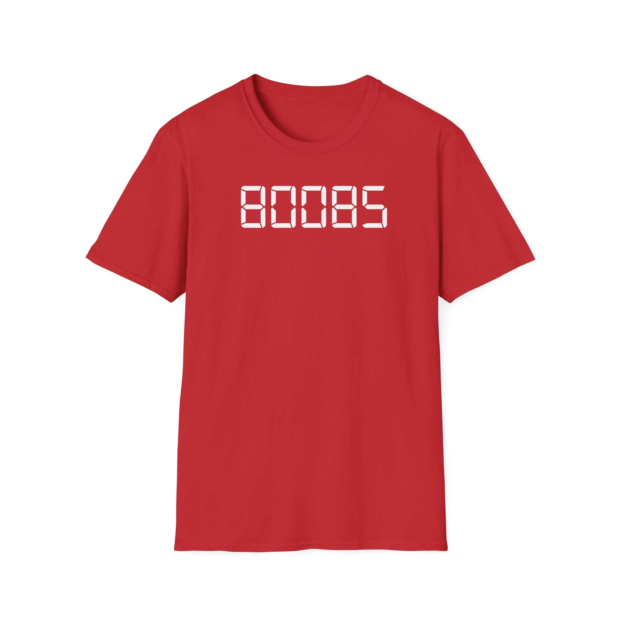 80085 'BOOBS' T-Shirt | Funny Calculator Display Text Tee - Deez Teez