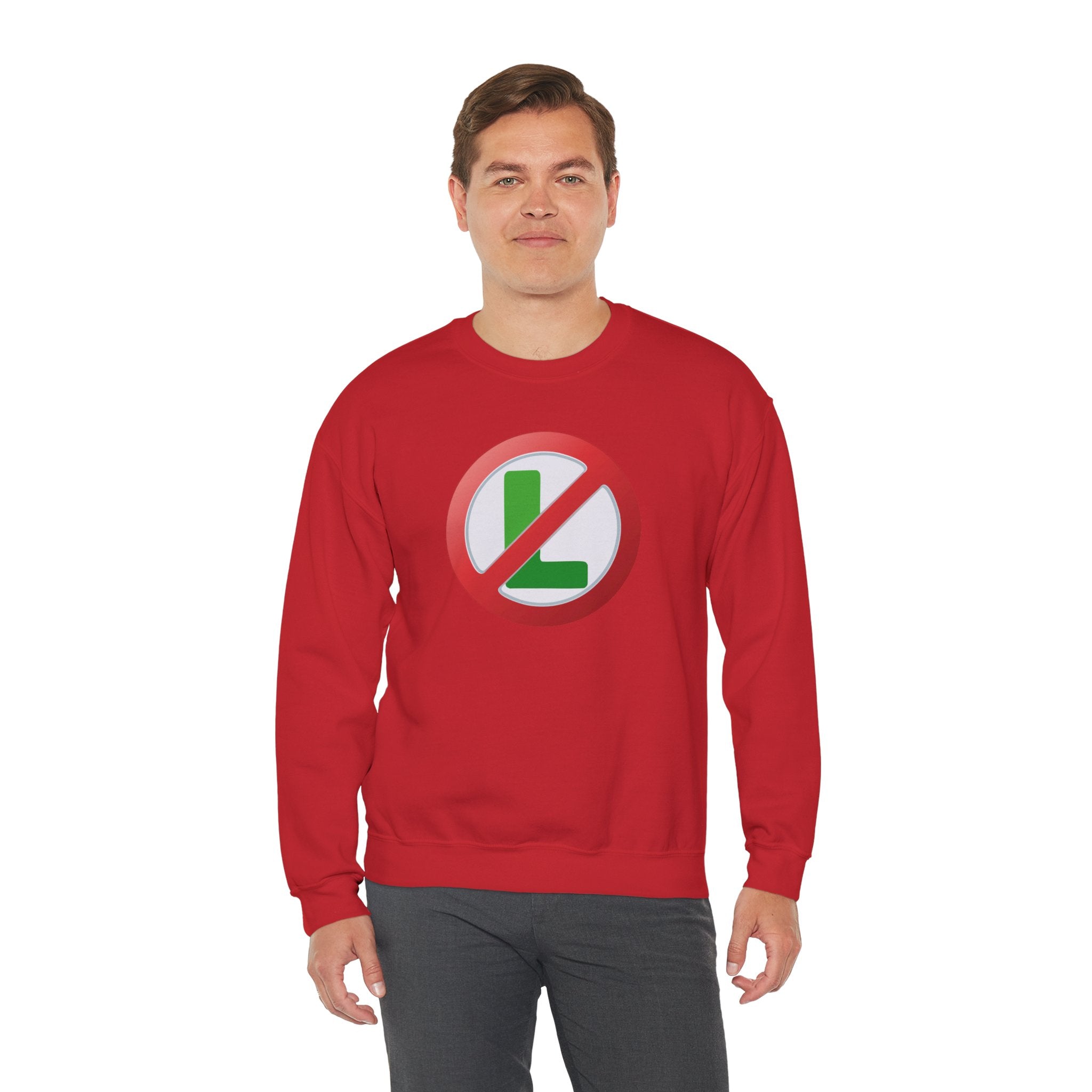 "No L" Christmas Sweatshirt | Funny Noel Pun Design - Deez Teez