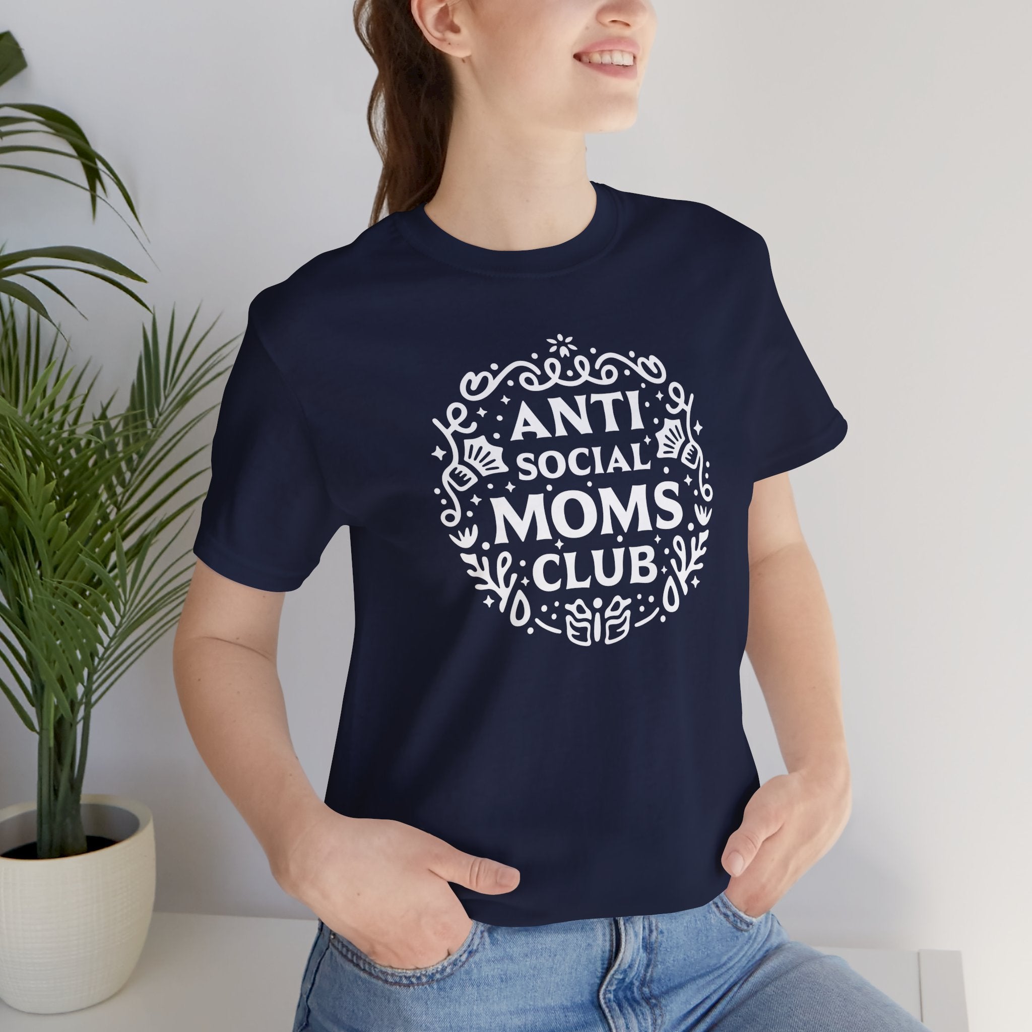 Anti-Social Moms Club T-Shirt | Funny Introvert Mom Tee - Deez Teez