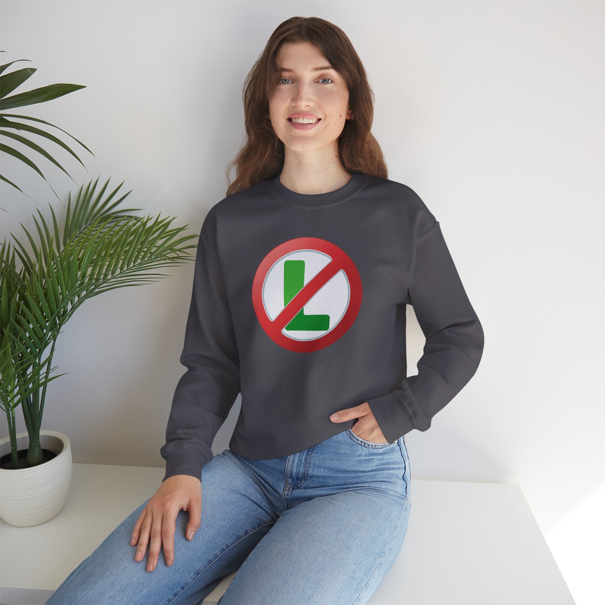 "No L" Christmas Sweatshirt | Funny Noel Pun Design - Deez Teez