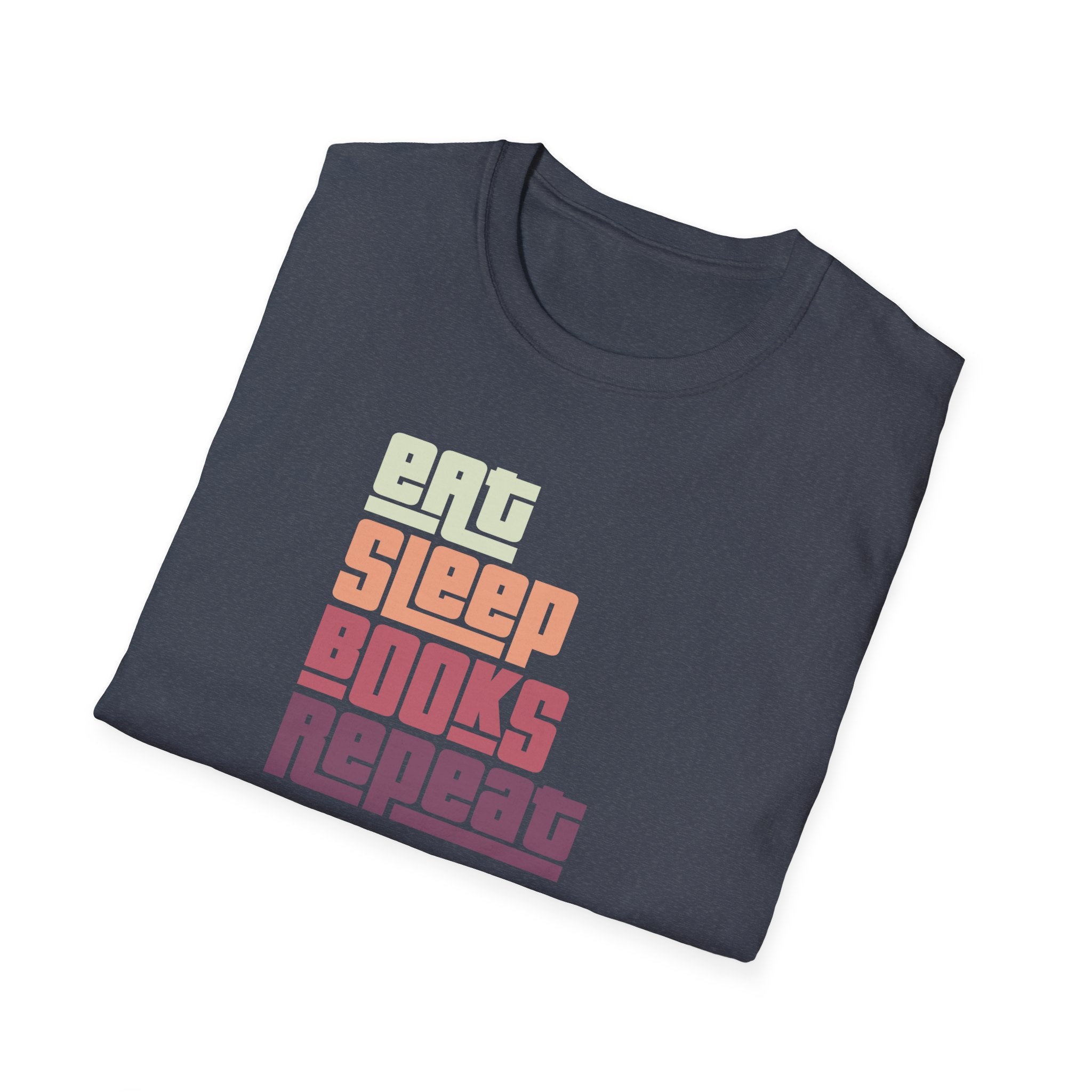 'Eat. Sleep. Books. Repeat.' Reader Life T-Shirt | Book Lover Tee - Deez Teez