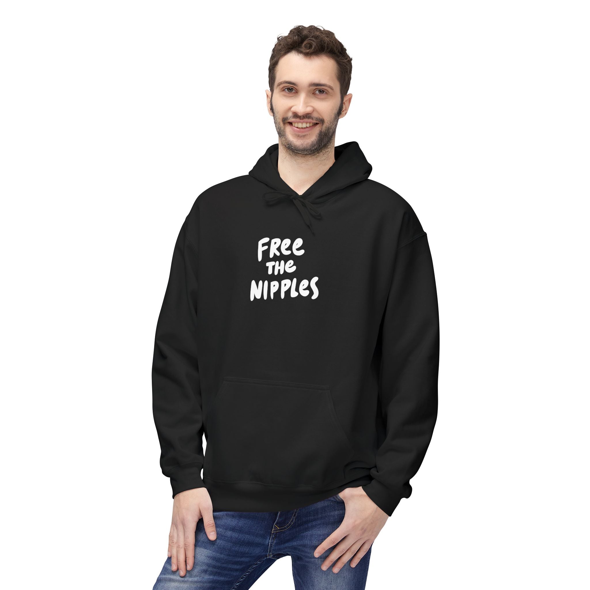 "Free The Nipples" Breast Cancer Awareness Hoodie - Deez Teez
