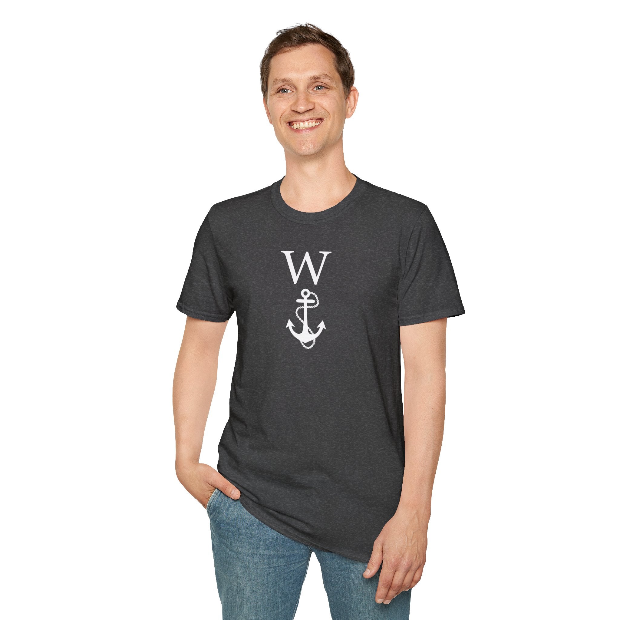 W Anchor "Wanker" T-Shirt | Nautical Humor Tee - Deez Teez