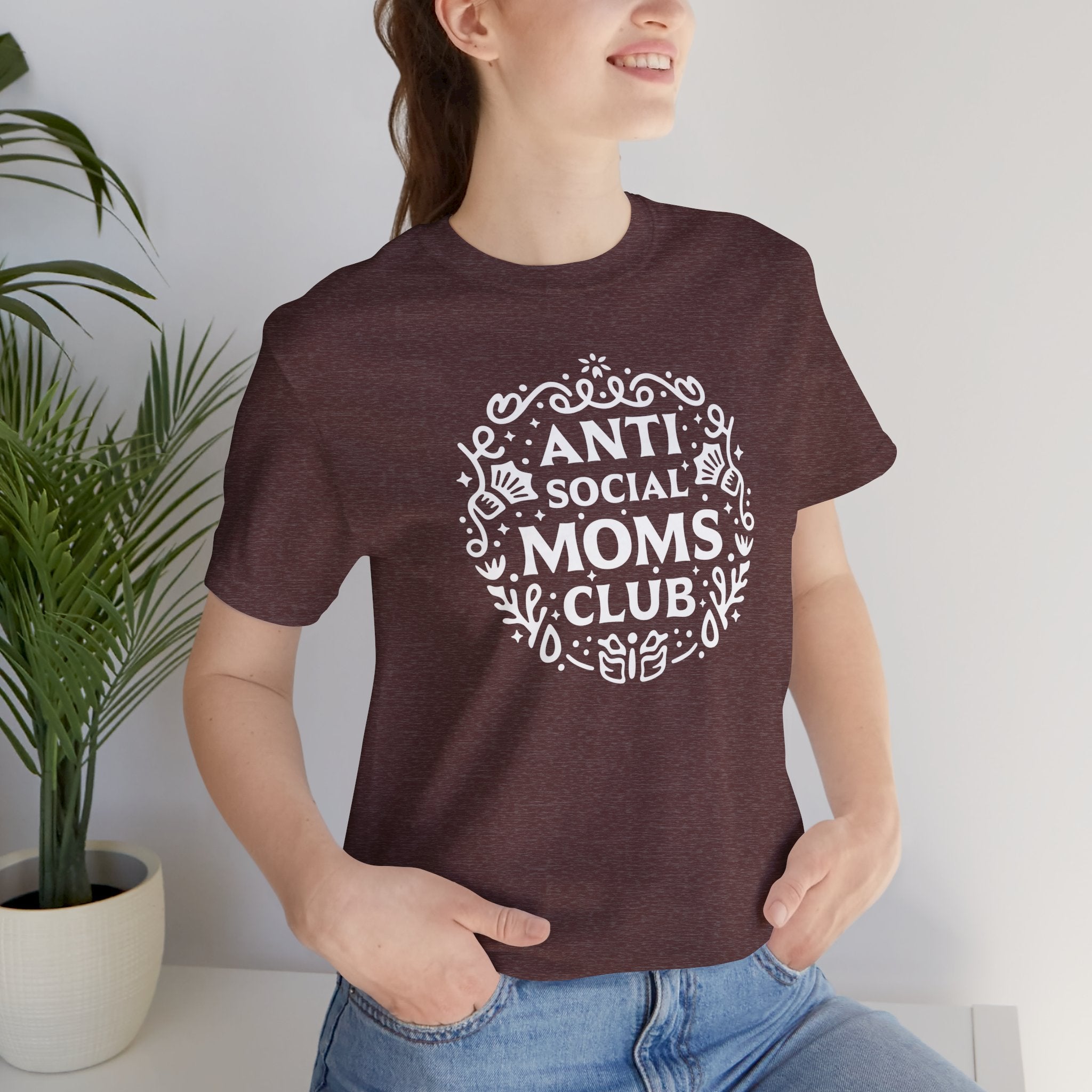 Anti-Social Moms Club T-Shirt | Funny Introvert Mom Tee - Deez Teez