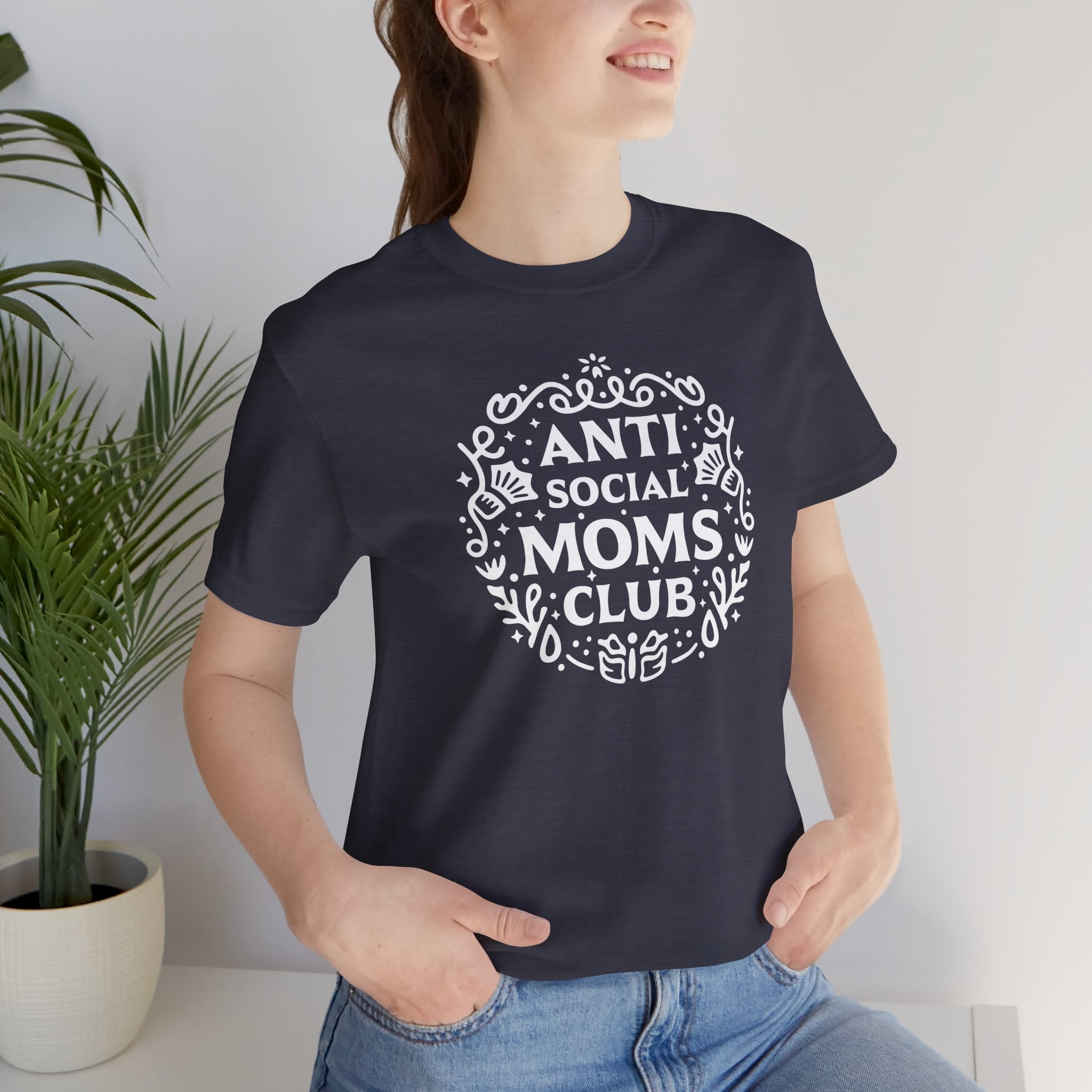Anti-Social Moms Club T-Shirt | Funny Introvert Mom Tee - Deez Teez