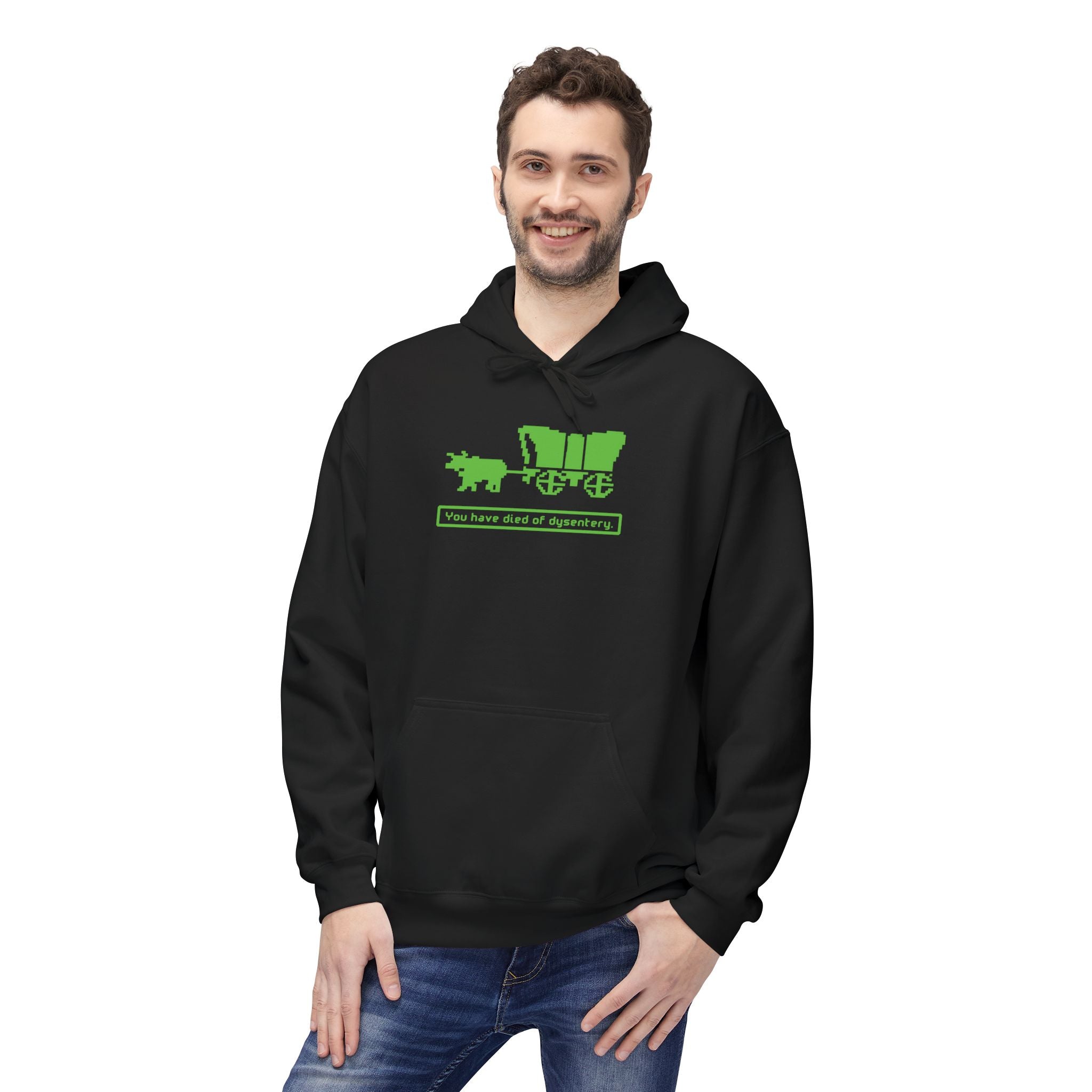 You Have Died of Dysentery Hoodie | Oregon Trail Video Game Classic Sweatshirt - Deez Teez