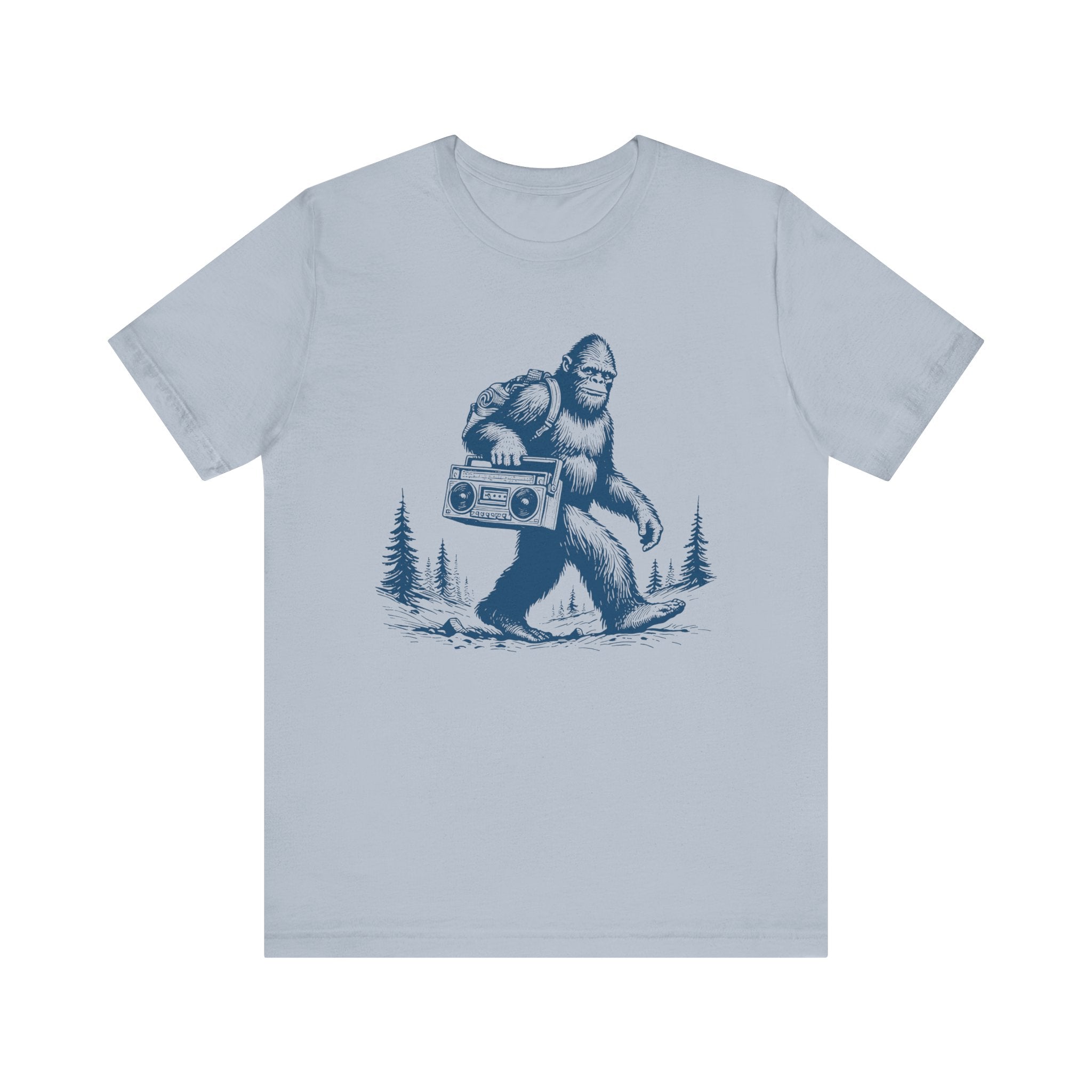 Bigfoot and the Beats Boombox T-Shirt | Retro Cryptid Design - Deez Teez
