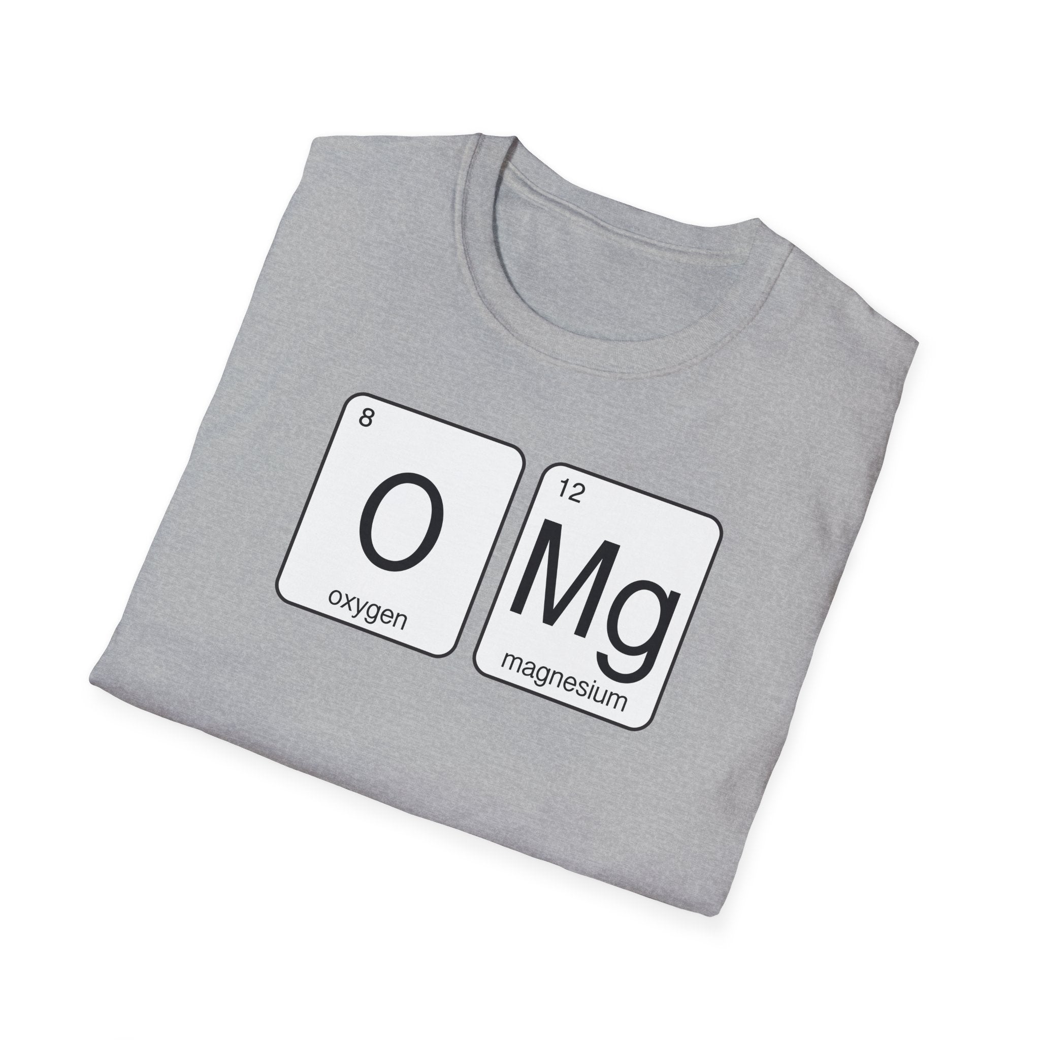 'OMG' Periodic Table Humor T-Shirt | Oxygen Magnesium Elemental Humor Tee - Deez Teez