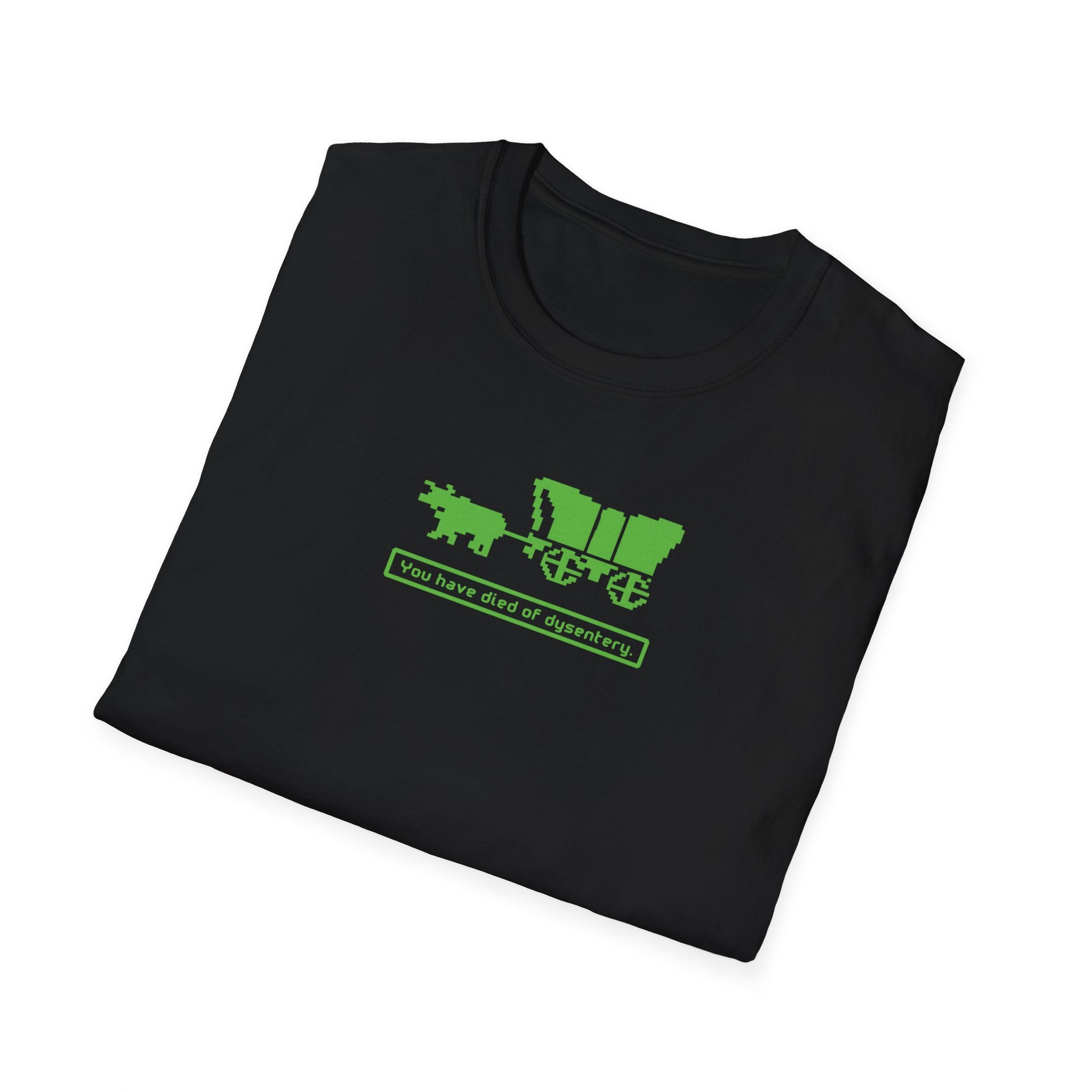 You Have Died of Dysentery T-shirt | Oregon Trail Video Game Classic Tee - Deez Teez