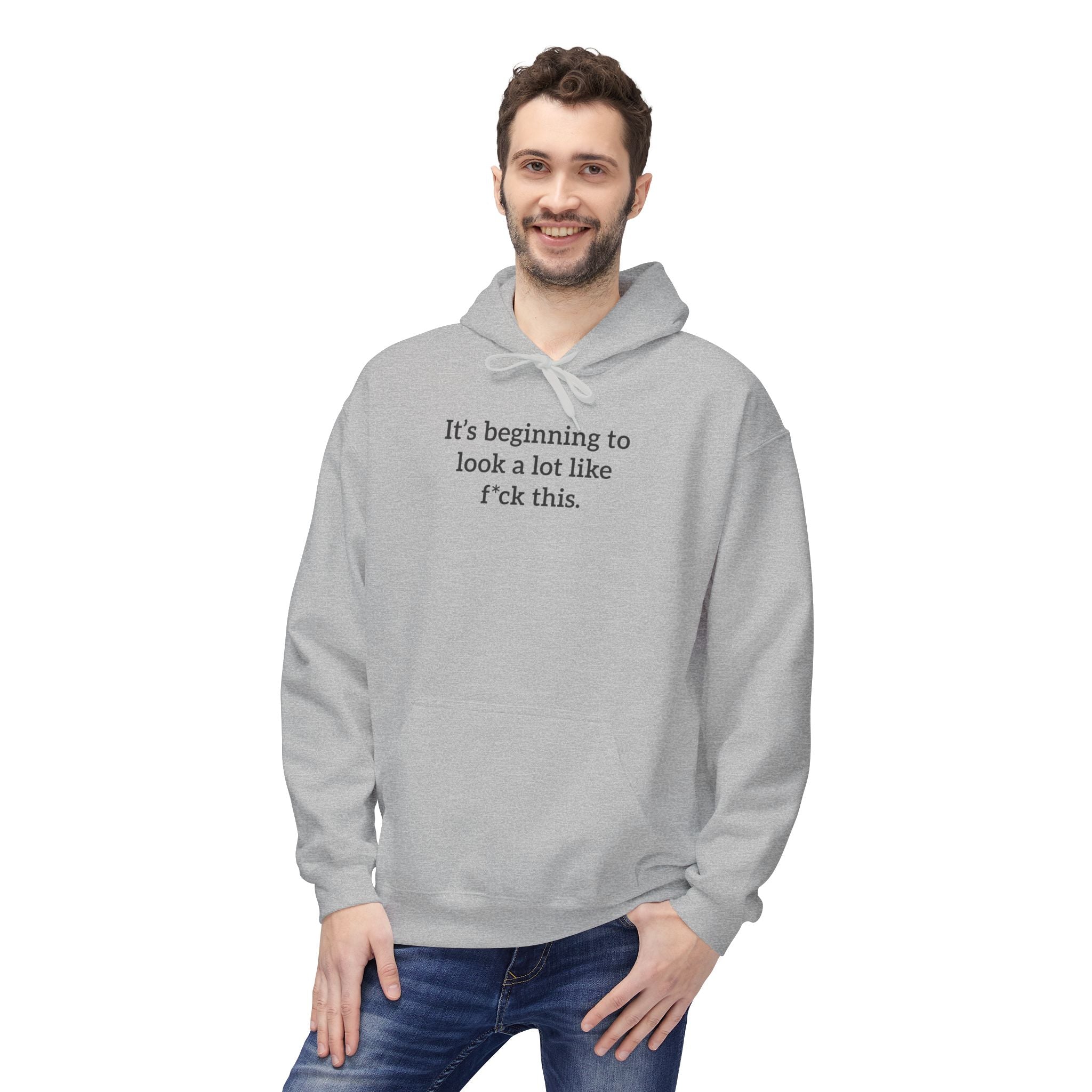 'It's Beginning To Look A Lot Like F*ck This' Hoodie | Holiday Satire Sweaatshirt - Deez Teez