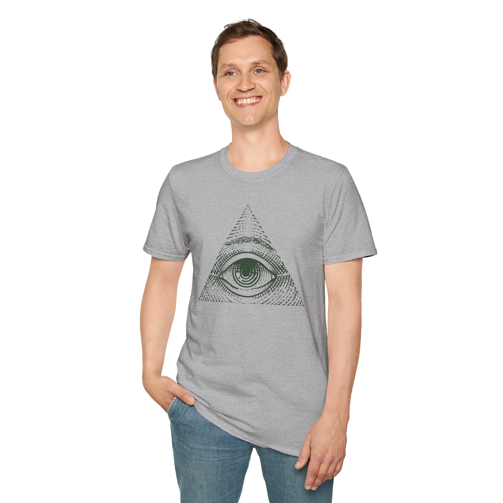 Illuminati Eye T-Shirt | Mysterious All-Seeing Eye Design - Deez Teez