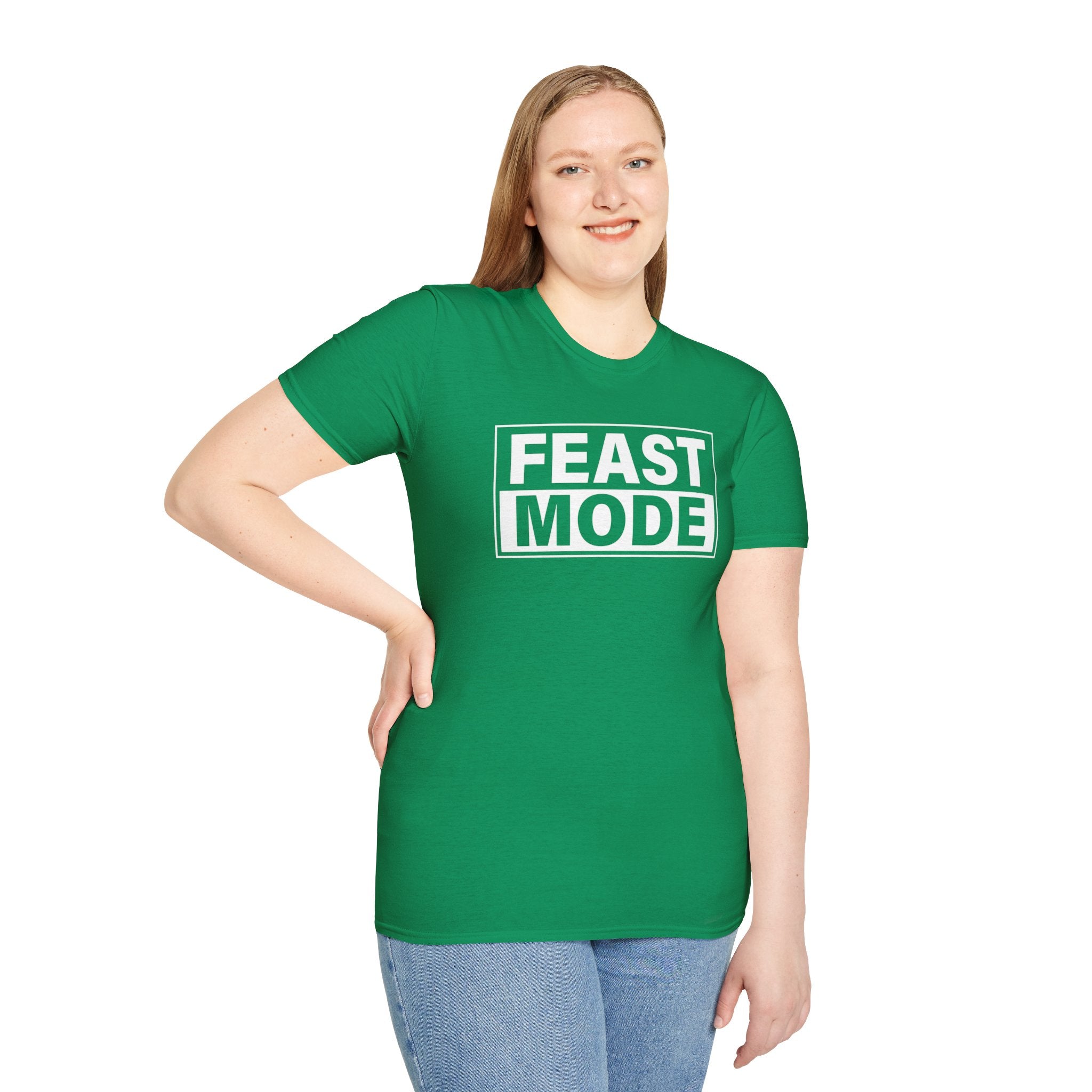 "Feast Mode" T-Shirt – Perfect for Buffet Kings, Holiday Feasts, and Family Dinners - Deez Teez