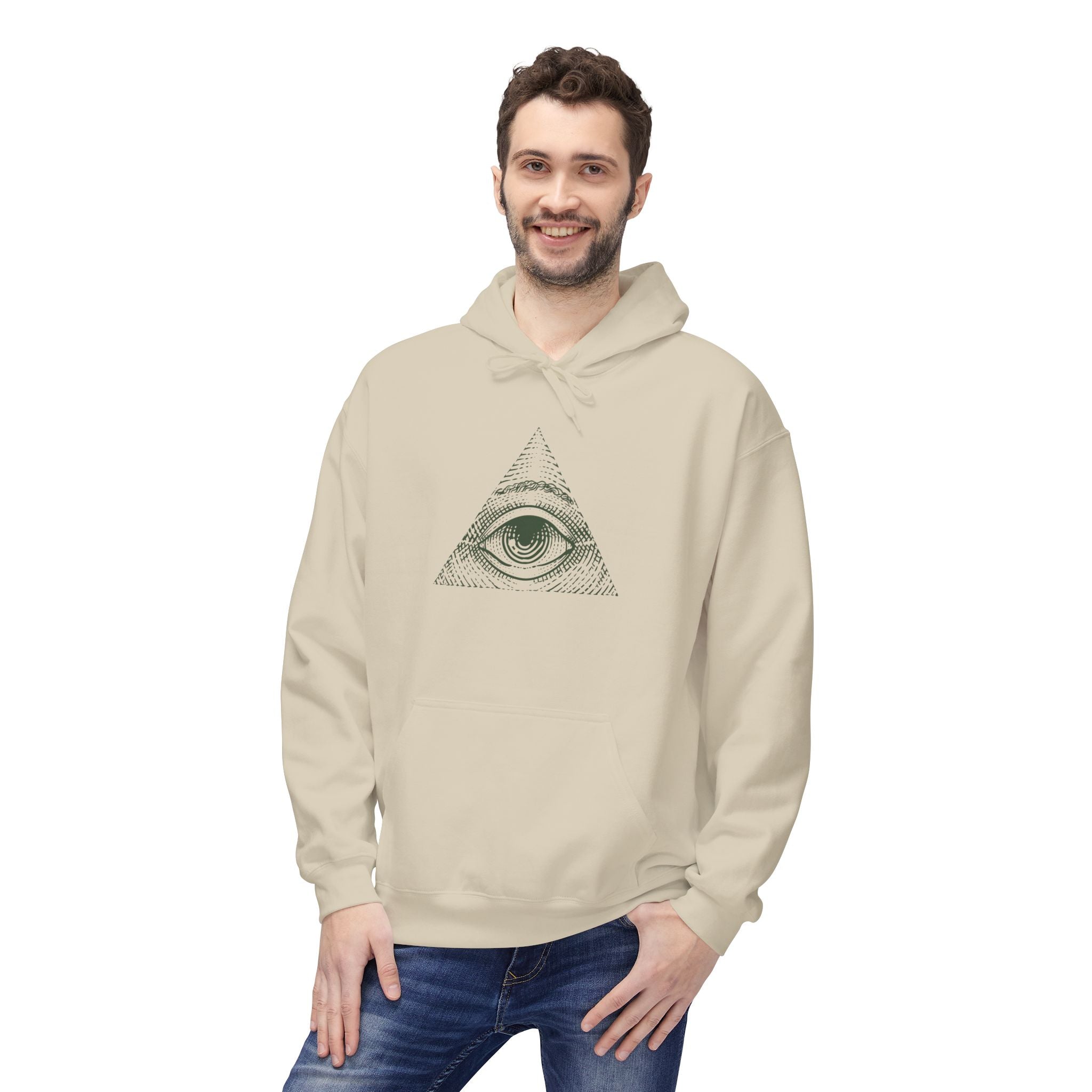 Illuminati Eye Hoodie | Mysterious All-Seeing Eye Design - Deez Teez