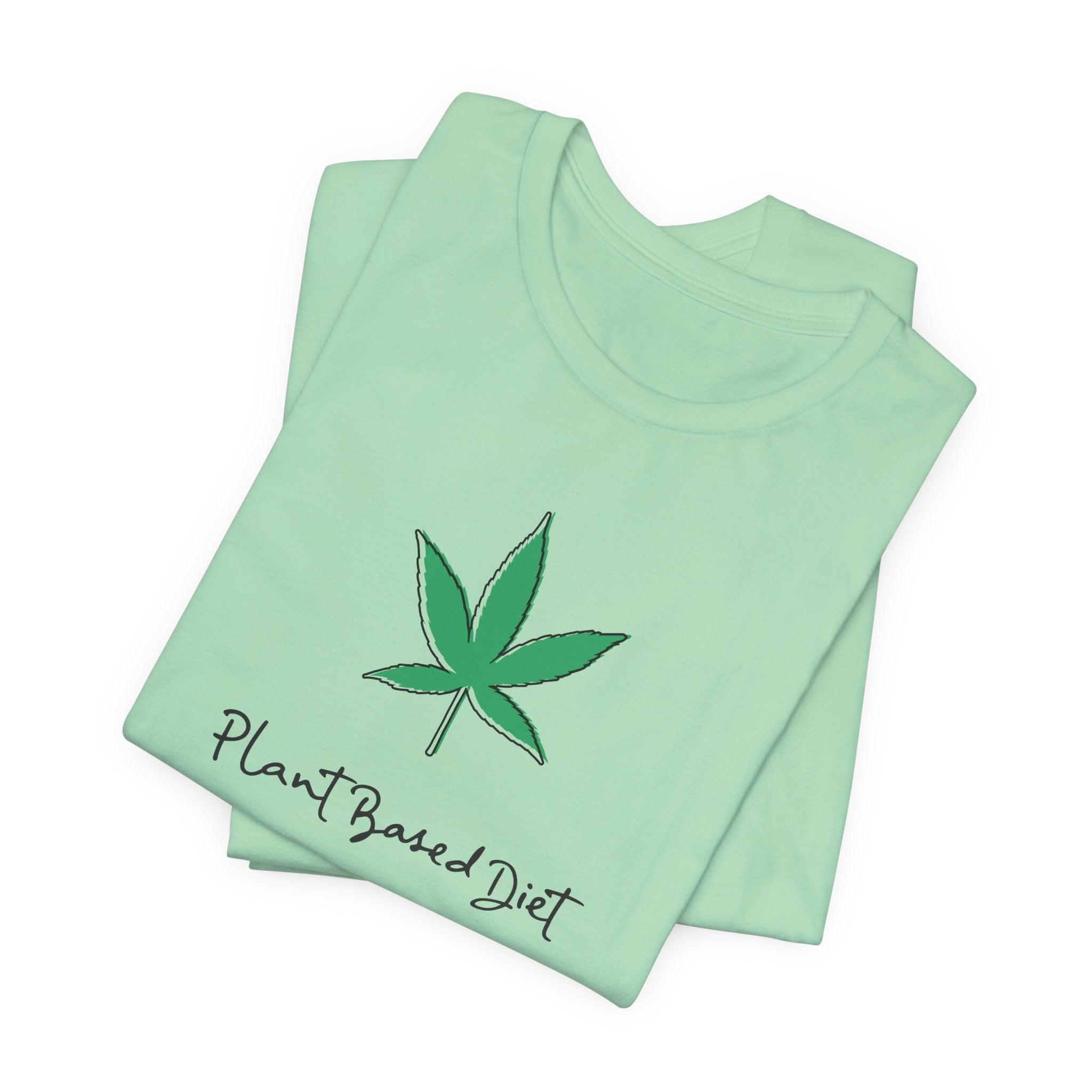 Plant Based Diet Cannabis T-Shirt - Deez Teez