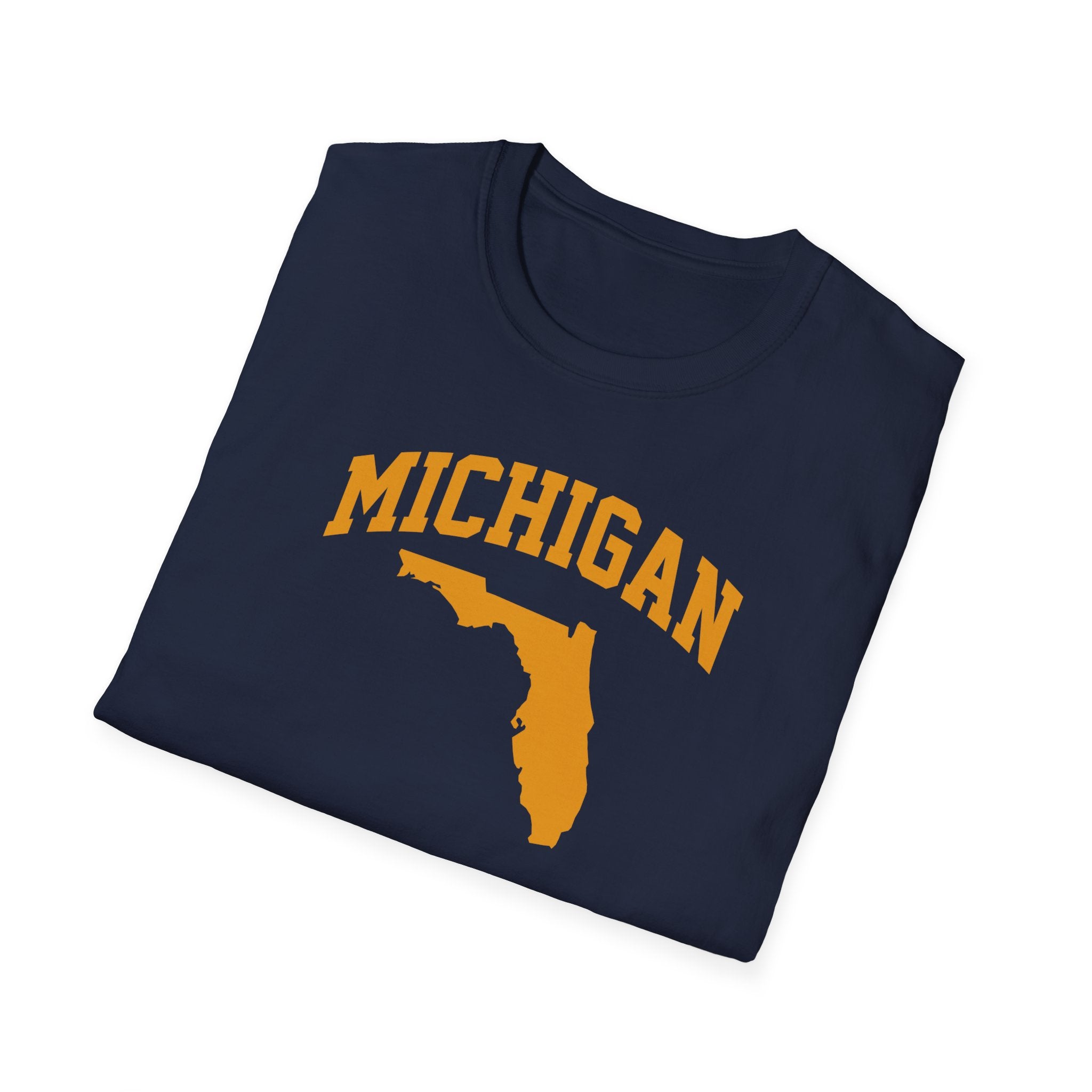 Michigan/Florida Snowbird Satire T-Shirt | Winter Migration Tee - Deez Teez