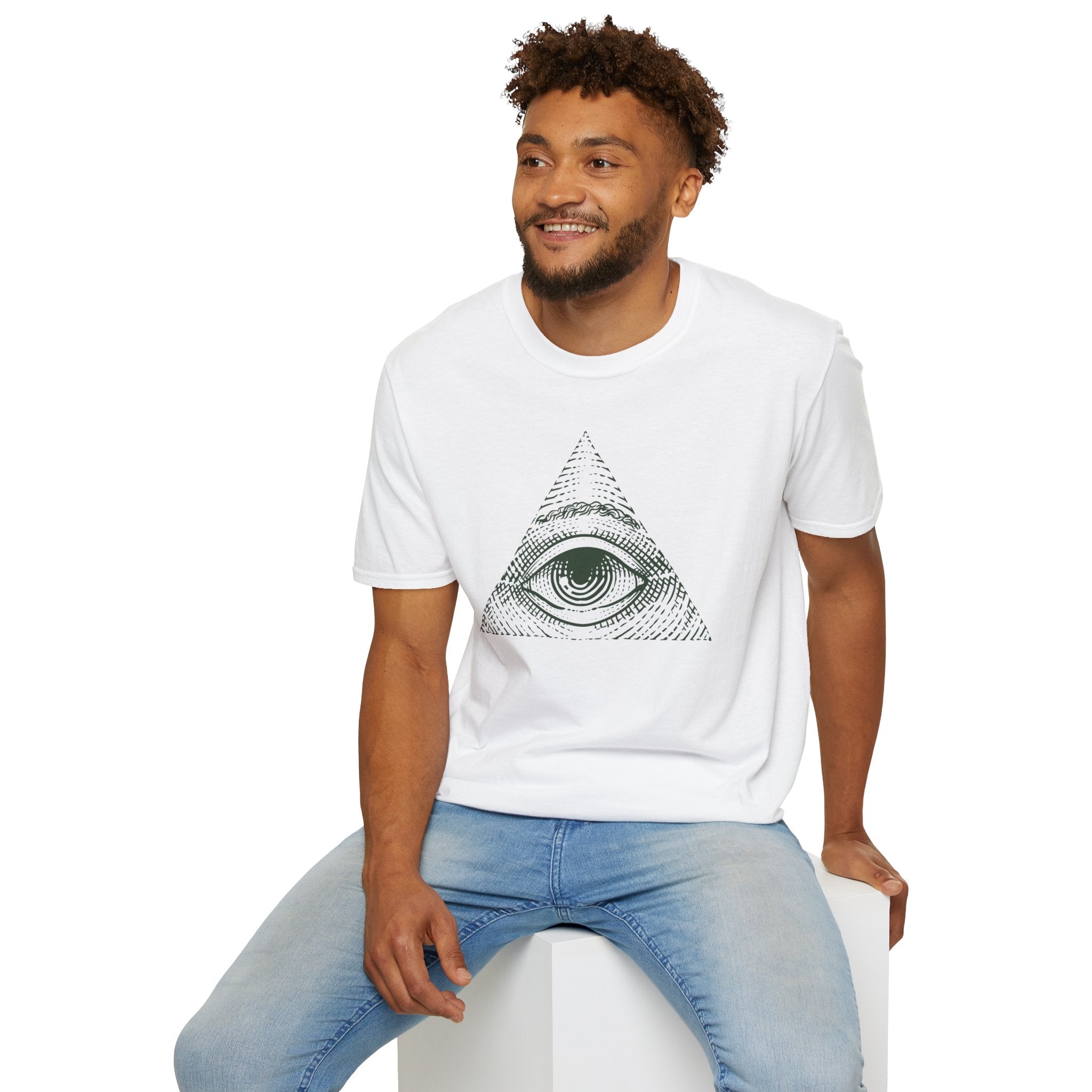 Illuminati Eye T-Shirt | Mysterious All-Seeing Eye Design - Deez Teez
