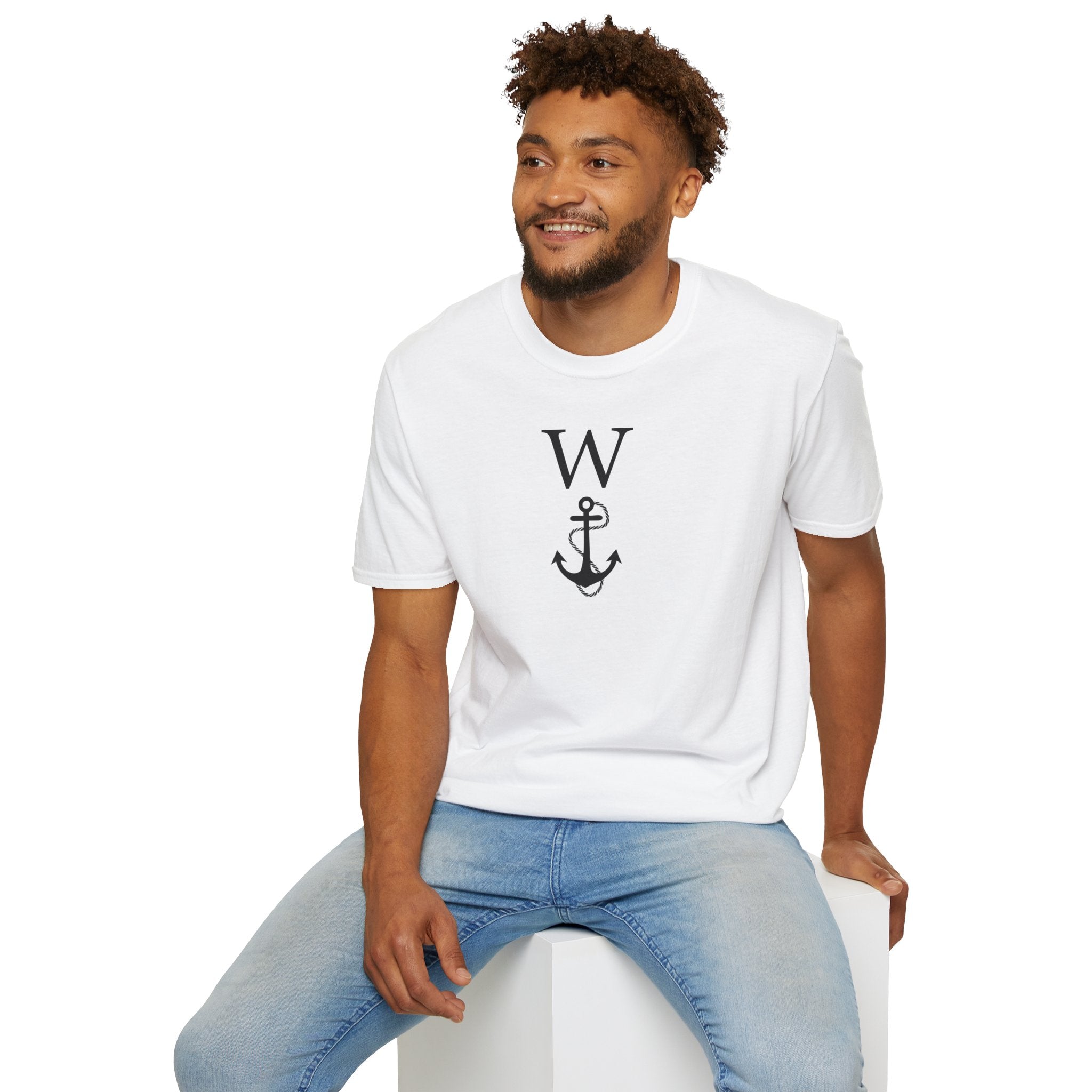W Anchor "Wanker" T-Shirt | Nautical Humor Tee - Deez Teez