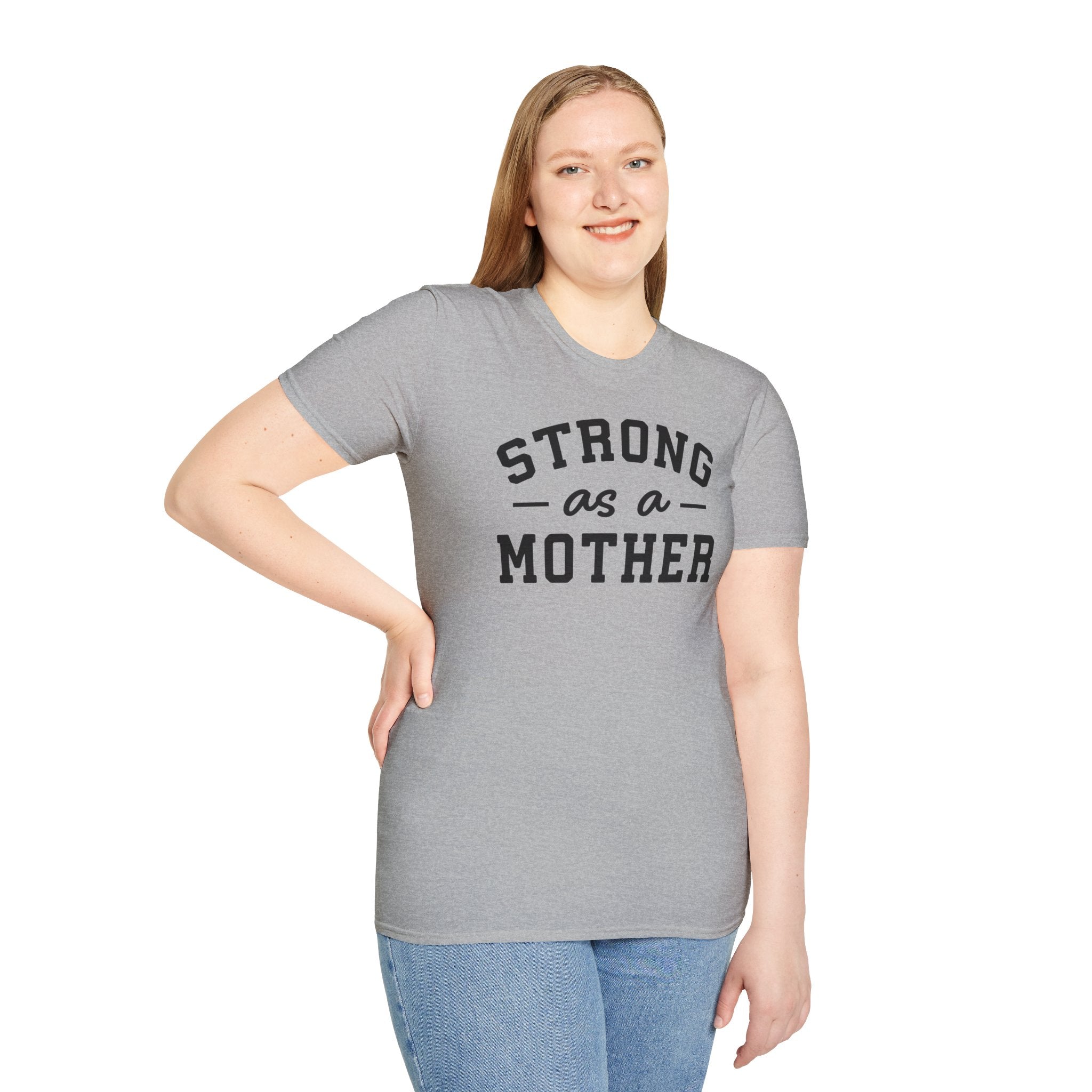 Strong as a Mother T-Shirt | Empowering Mom Life Tee - Deez Teez