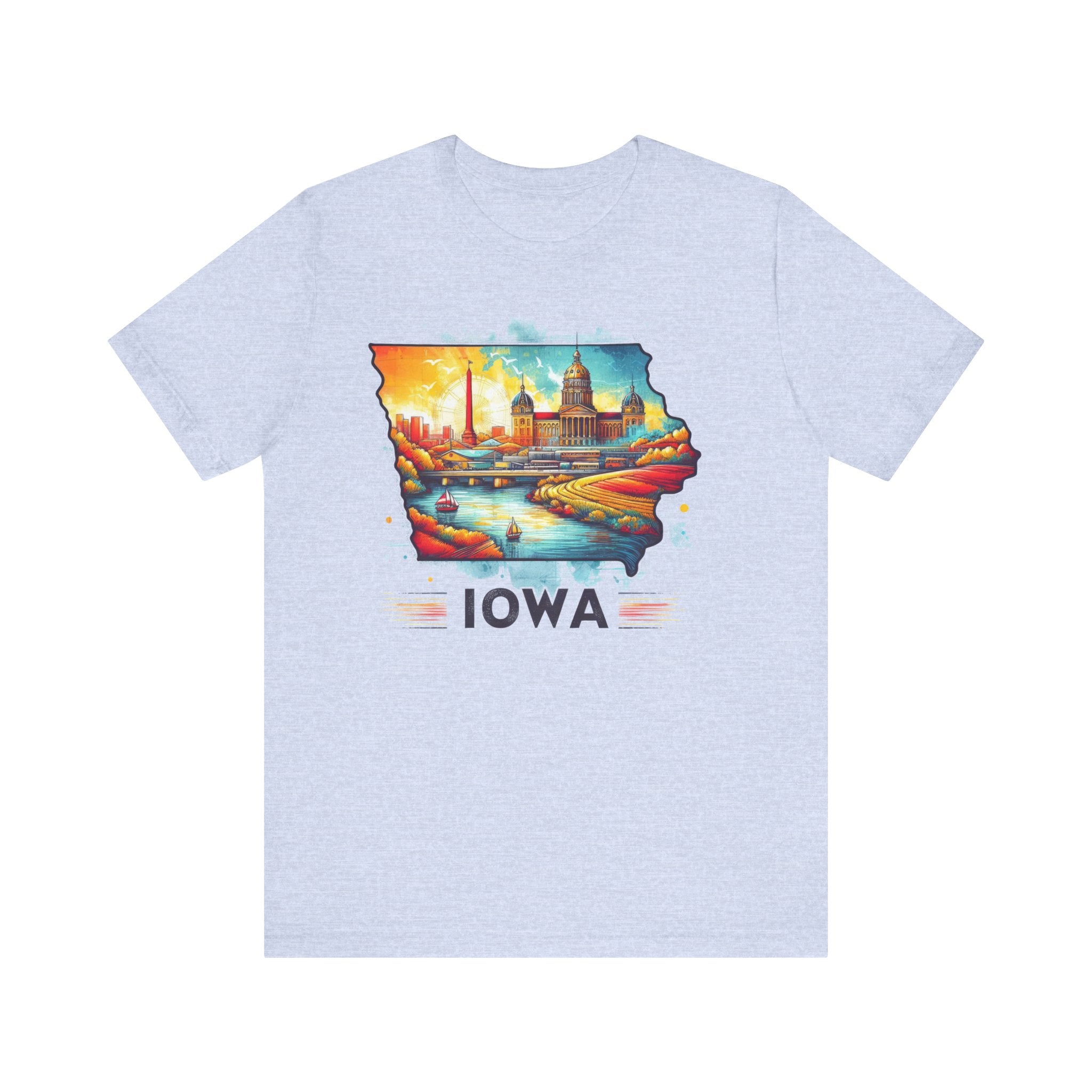 Iowa State Pride T-Shirt | State of Iowa Graphic Tee - Deez Teez