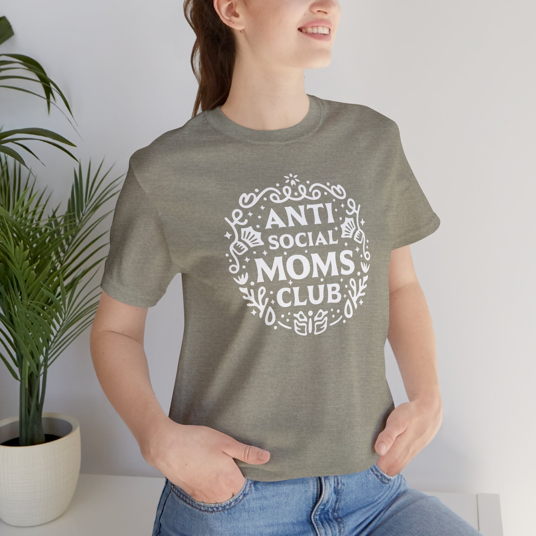 Anti-Social Moms Club T-Shirt | Funny Introvert Mom Tee - Deez Teez