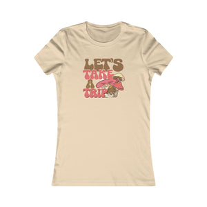 'Let's Take a Trip' T-Shirt | Mushroom Graphic Women's Tee - Deez Teez