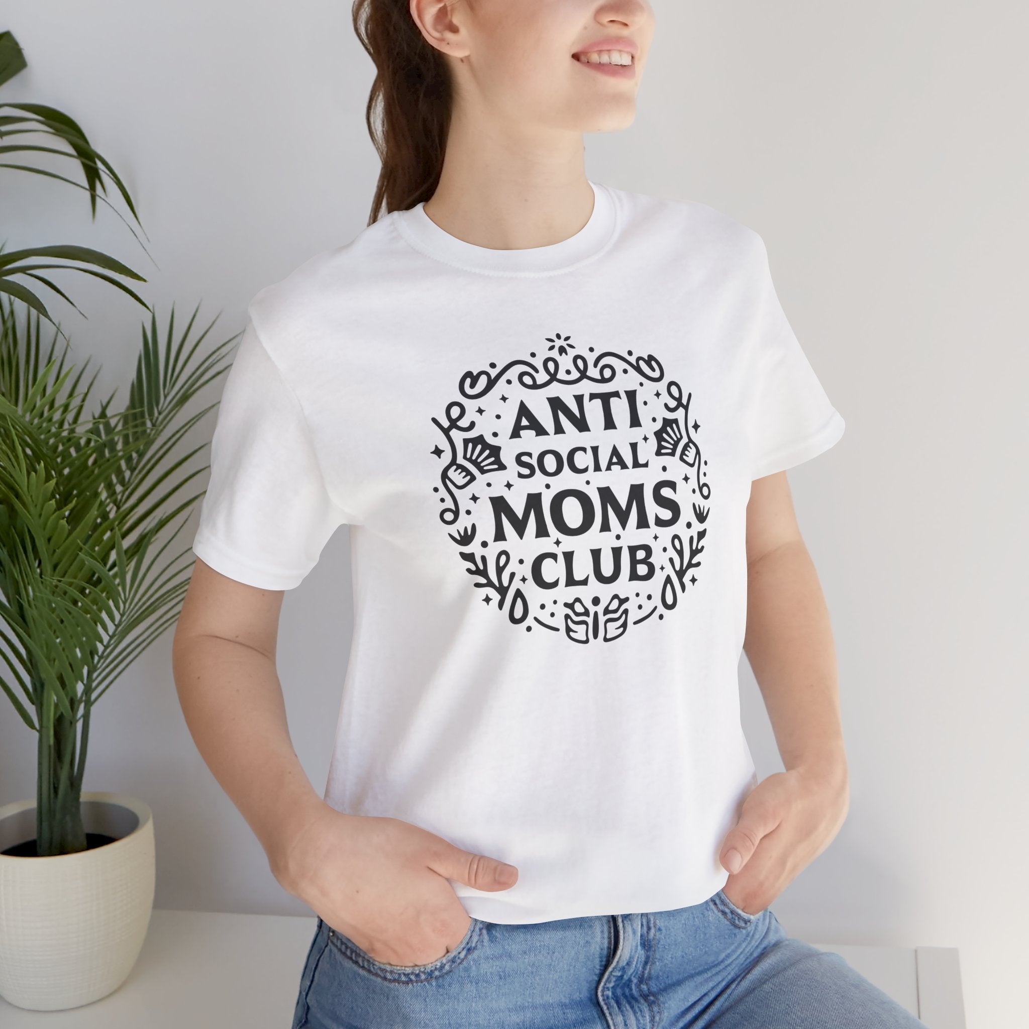 Anti-Social Moms Club T-Shirt | Funny Introvert Mom Tee - Deez Teez