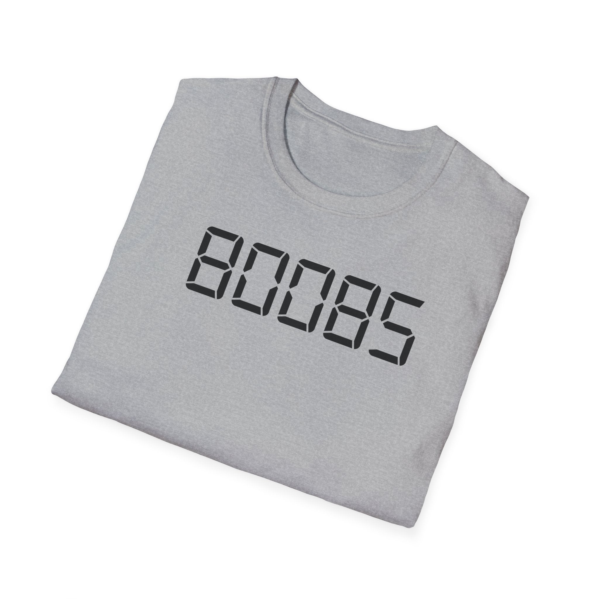 80085 'BOOBS' T-Shirt | Funny Calculator Display Text Tee - Deez Teez