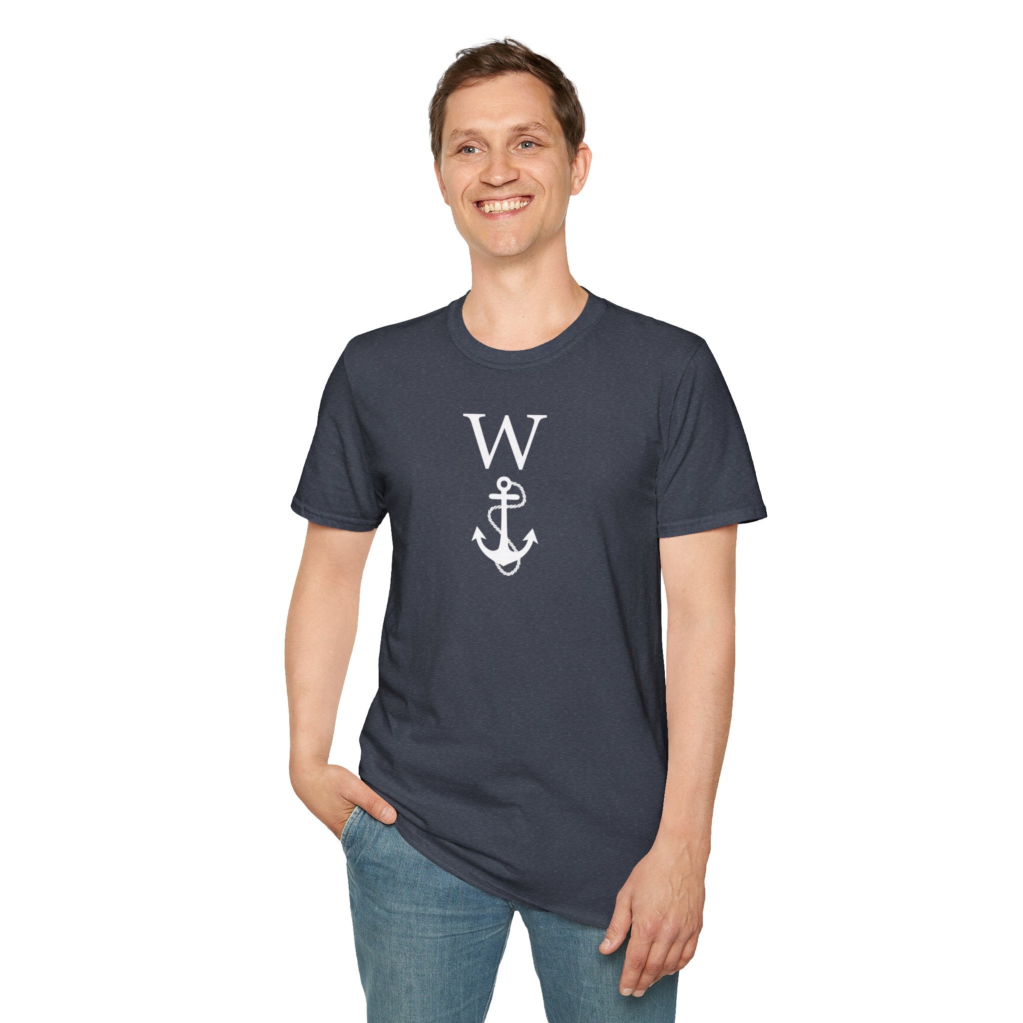 W Anchor "Wanker" T-Shirt | Nautical Humor Tee - Deez Teez