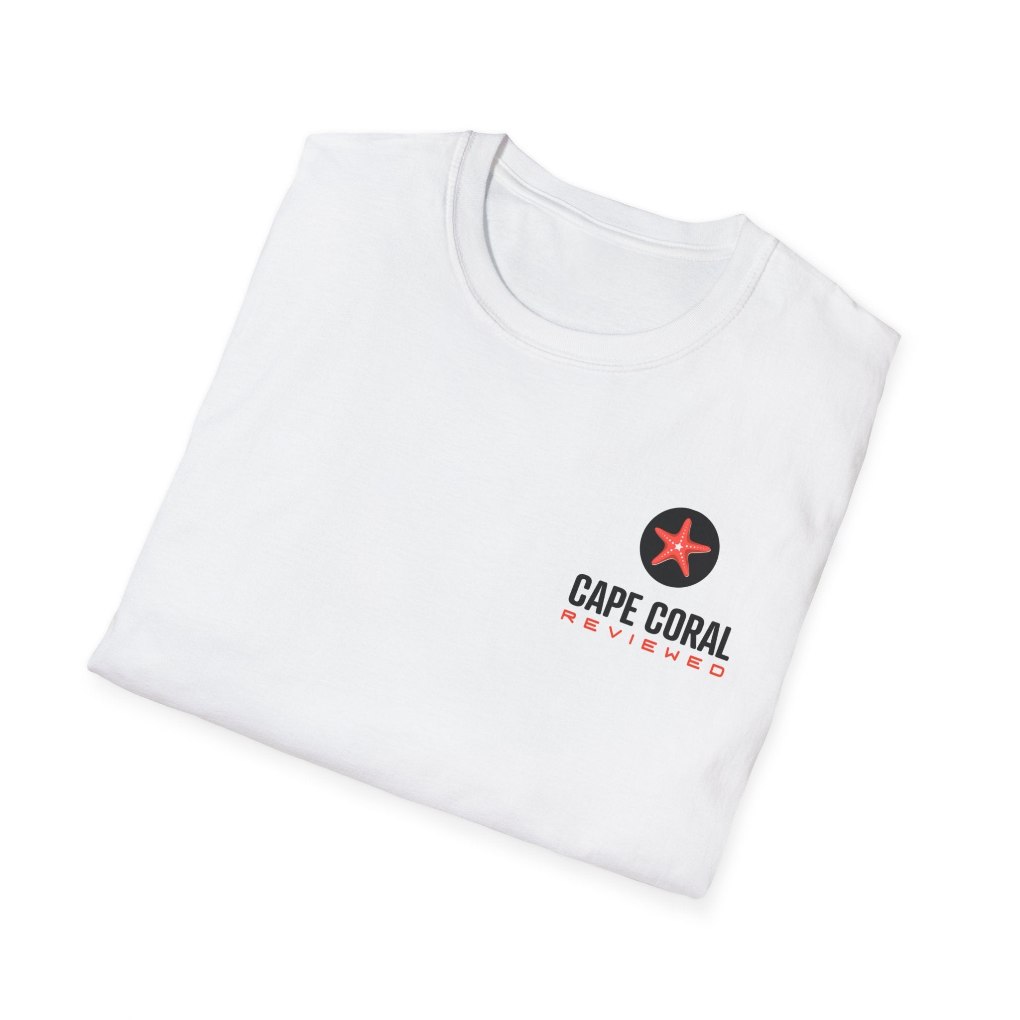 Cape Coral Reviewed Floral Coral QR T-Shirt - Deez Teez