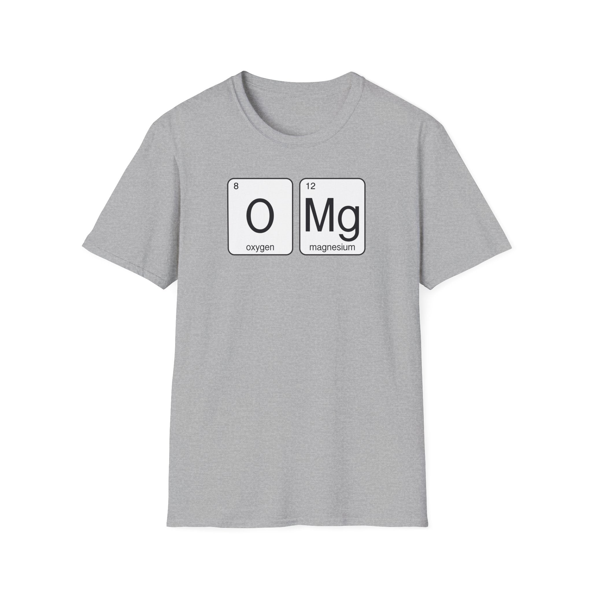 'OMG' Periodic Table Humor T-Shirt | Oxygen Magnesium Elemental Humor Tee - Deez Teez
