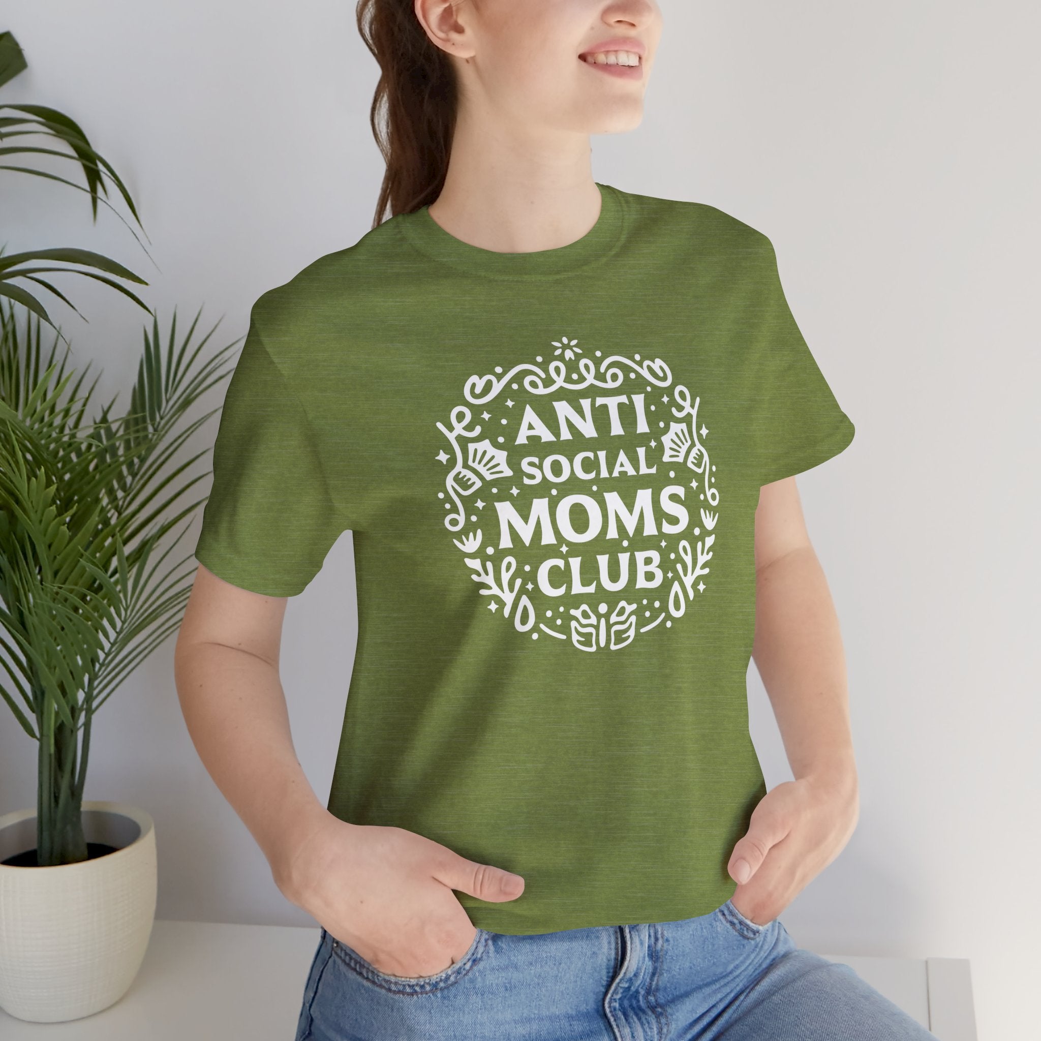 Anti-Social Moms Club T-Shirt | Funny Introvert Mom Tee - Deez Teez