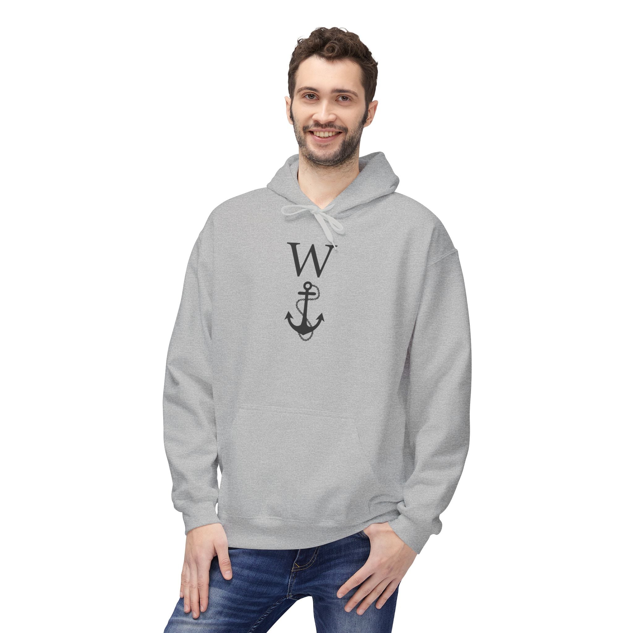 W Anchor "Wanker" Hoodie | Nautical Humor Tee - Deez Teez