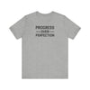 'Progress Over Perfection' Iterative Improvement T-shirt | Motivational Statement Unisex Jersey Short Sleeve Tee - Deez Teez