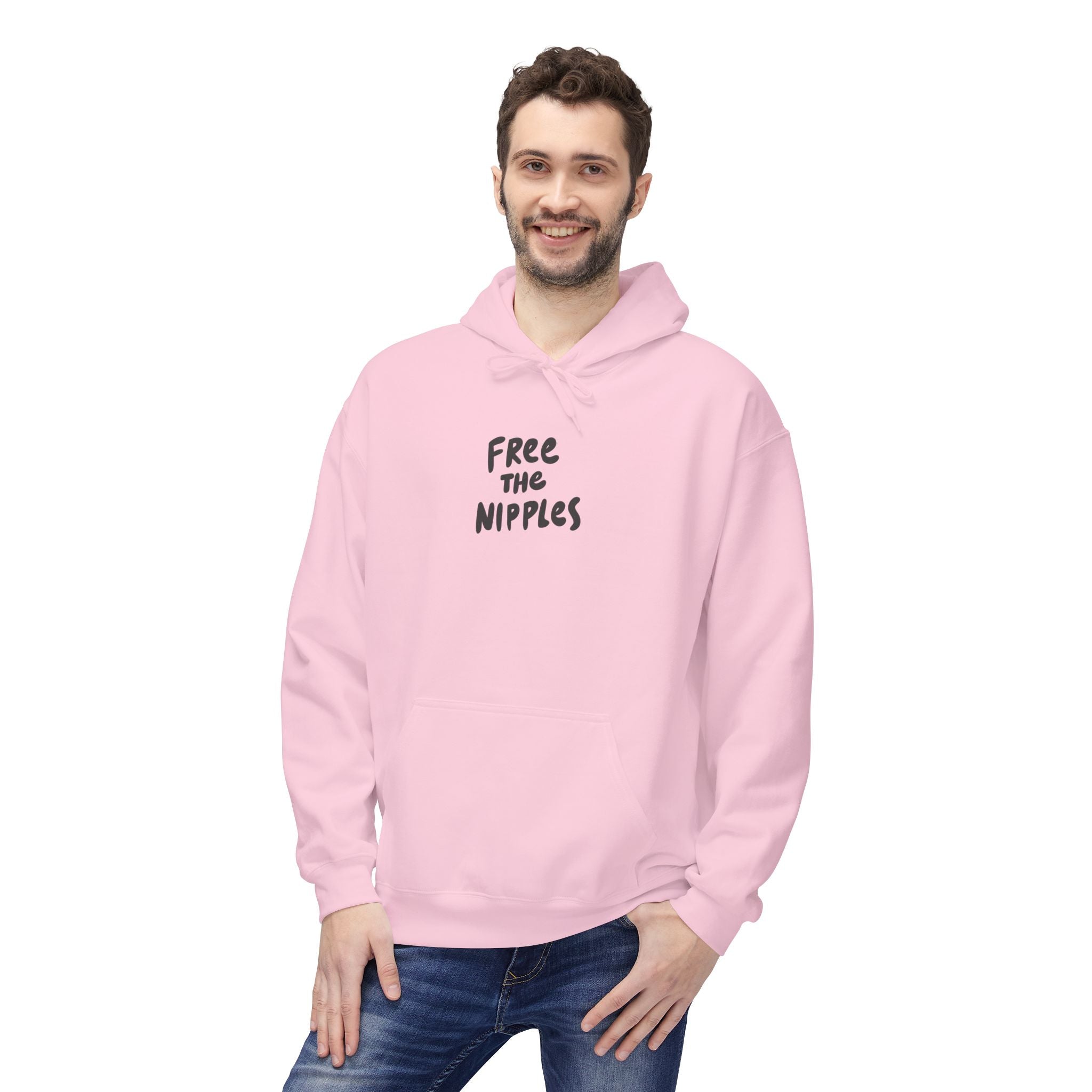 "Free The Nipples" Breast Cancer Awareness Hoodie - Deez Teez