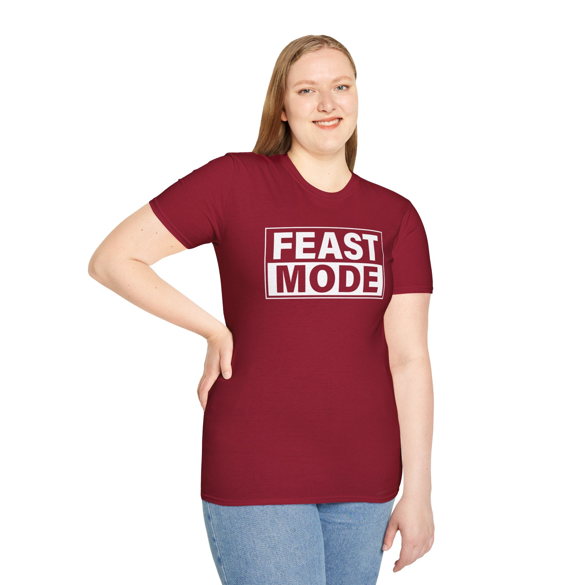 "Feast Mode" T-Shirt – Perfect for Buffet Kings, Holiday Feasts, and Family Dinners - Deez Teez