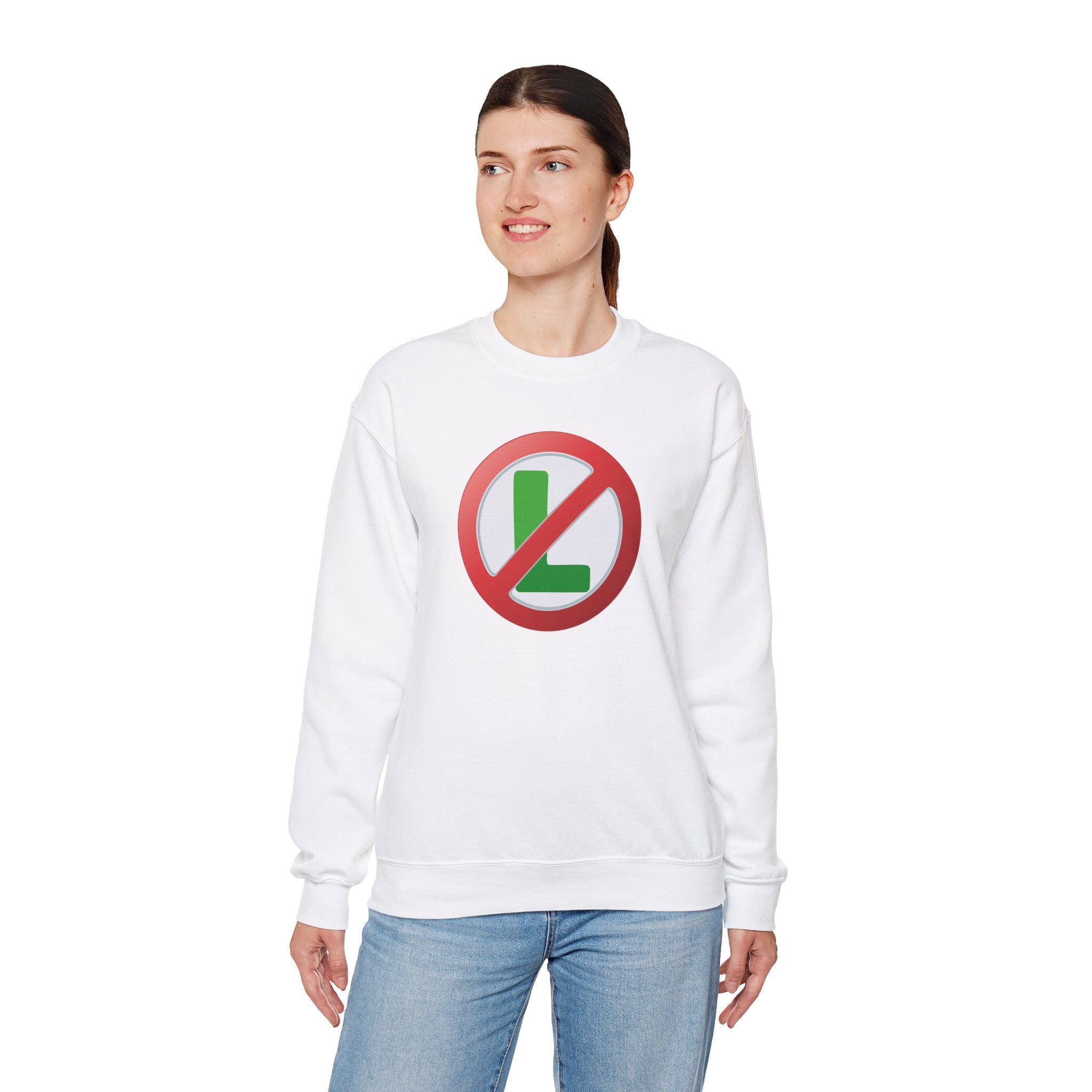 "No L" Christmas Sweatshirt | Funny Noel Pun Design - Deez Teez