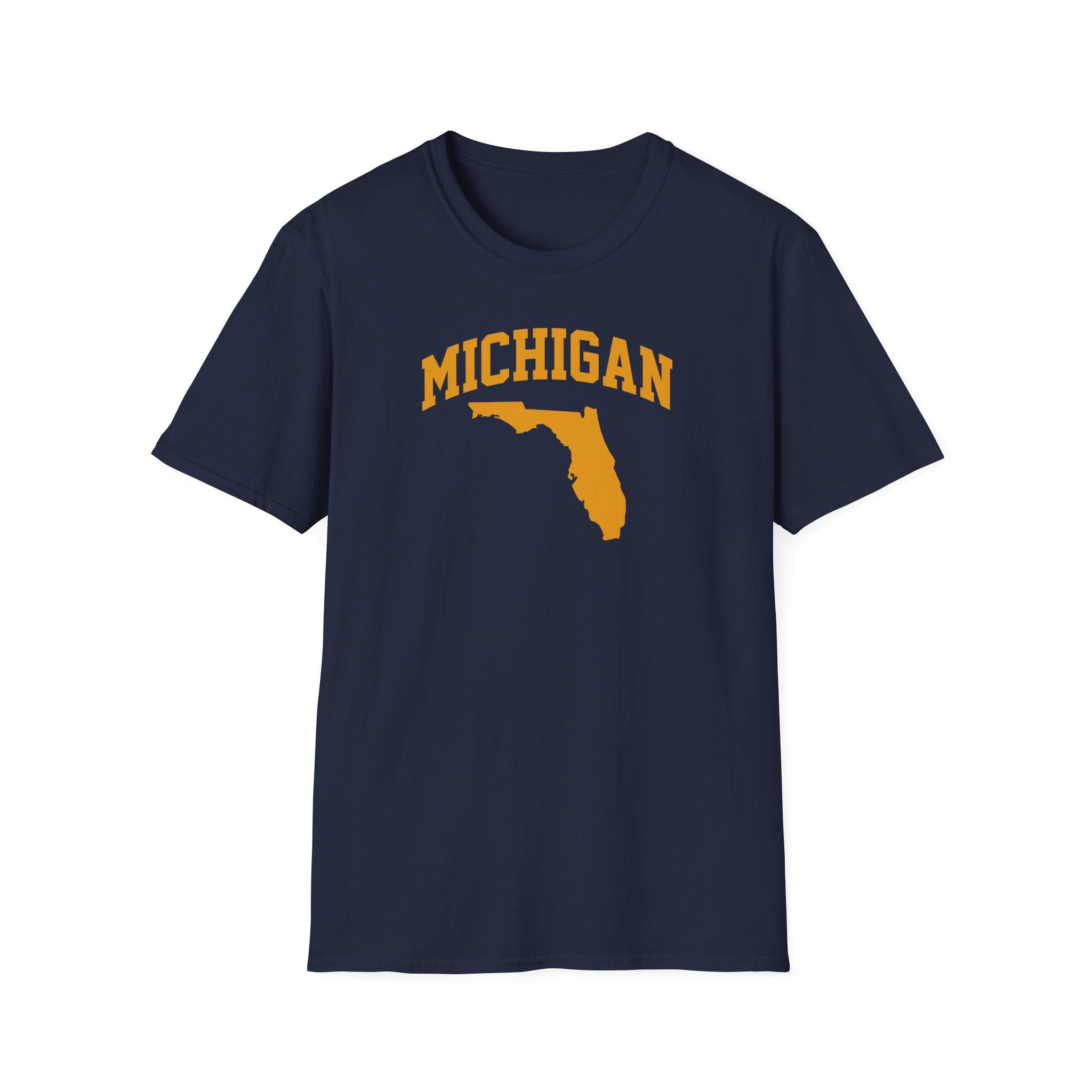 Michigan/Florida Snowbird Satire T-Shirt | Winter Migration Tee - Deez Teez