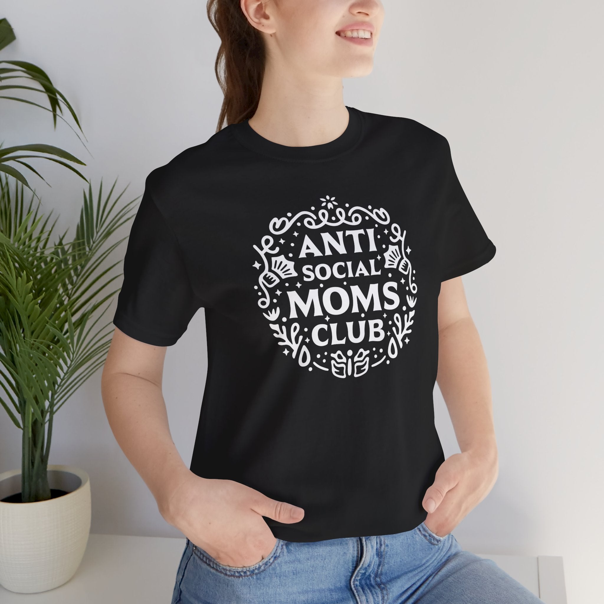 Anti-Social Moms Club T-Shirt | Funny Introvert Mom Tee - Deez Teez