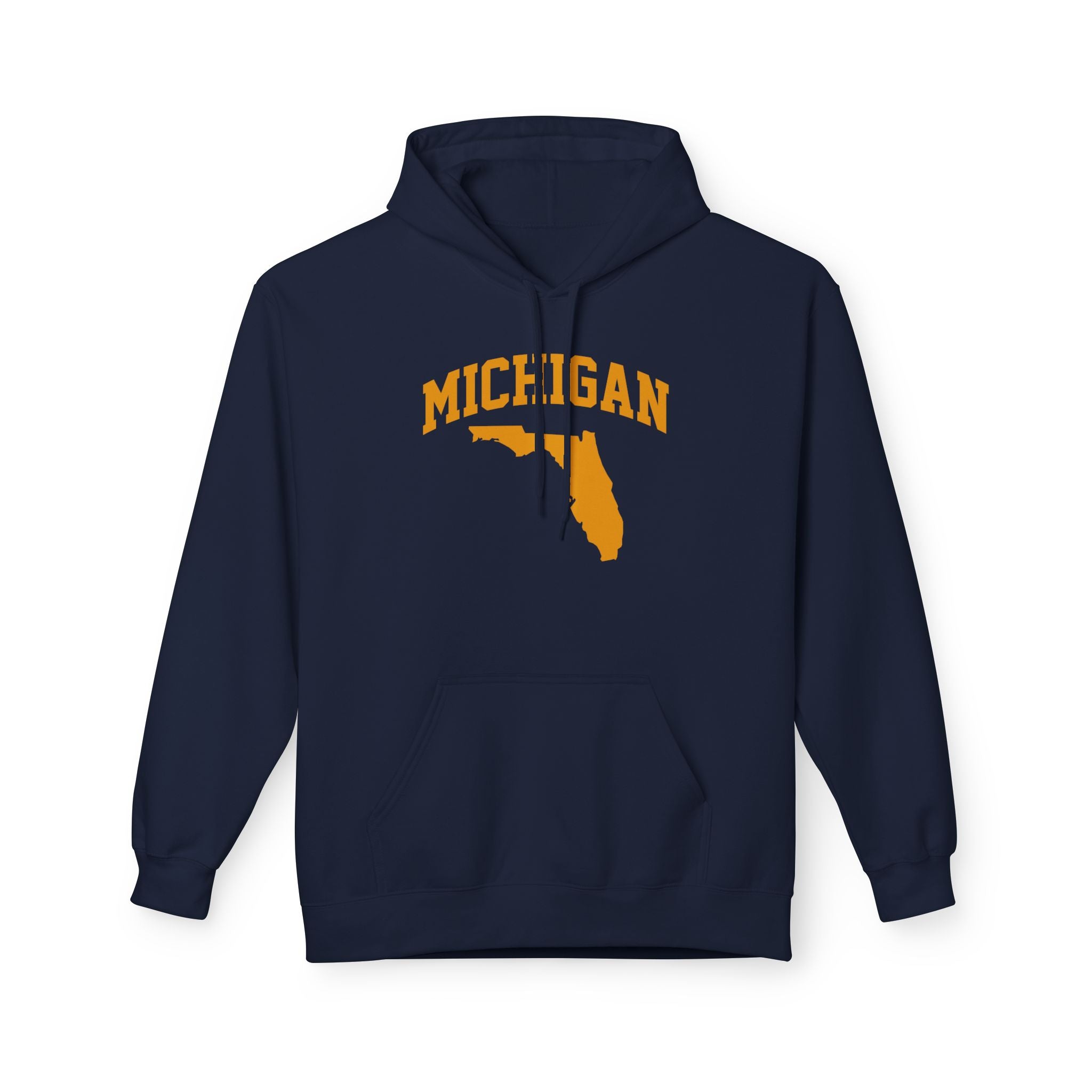Michigan/Florida Snowbird Satire Hoodie | Winter Migration Sweatshirt - Deez Teez
