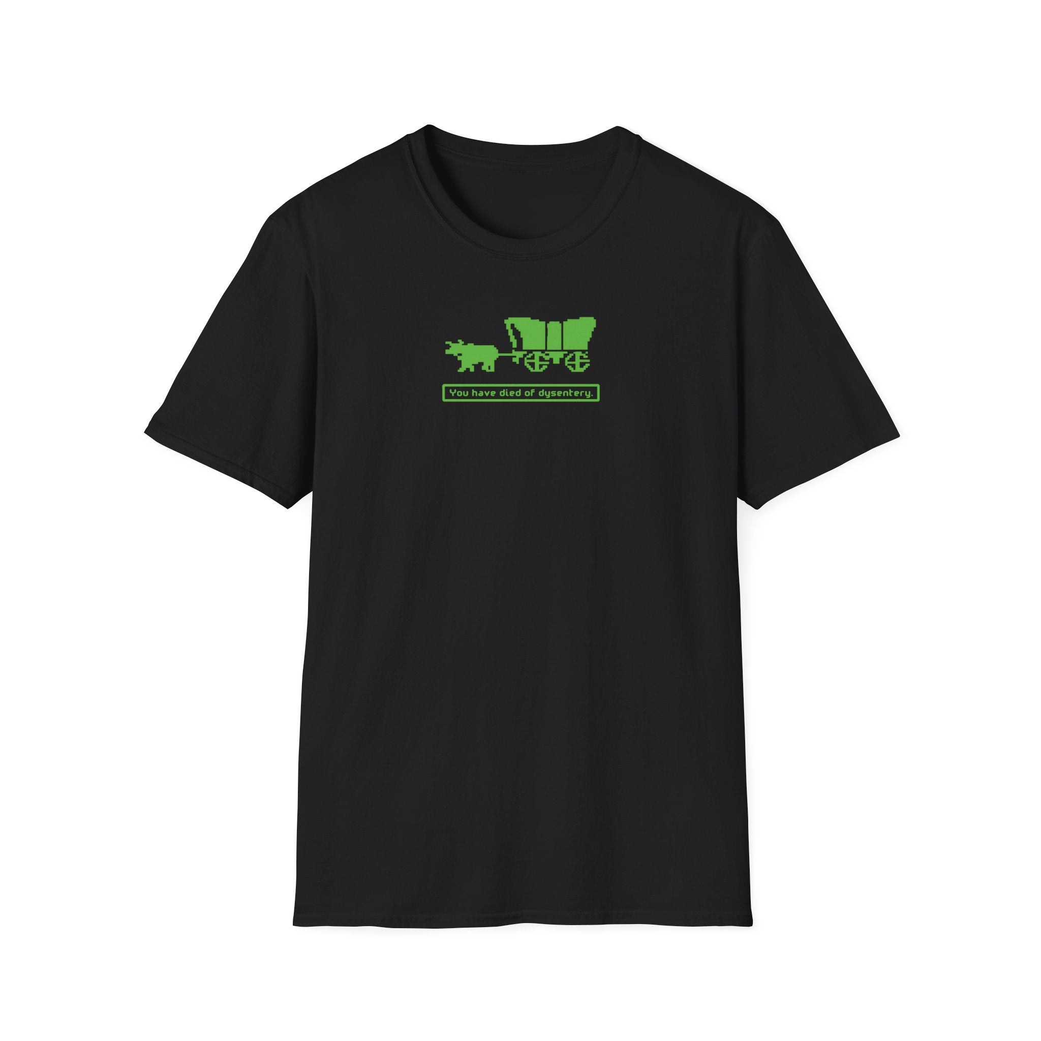 You Have Died of Dysentery T-shirt | Oregon Trail Video Game Classic Tee - Deez Teez