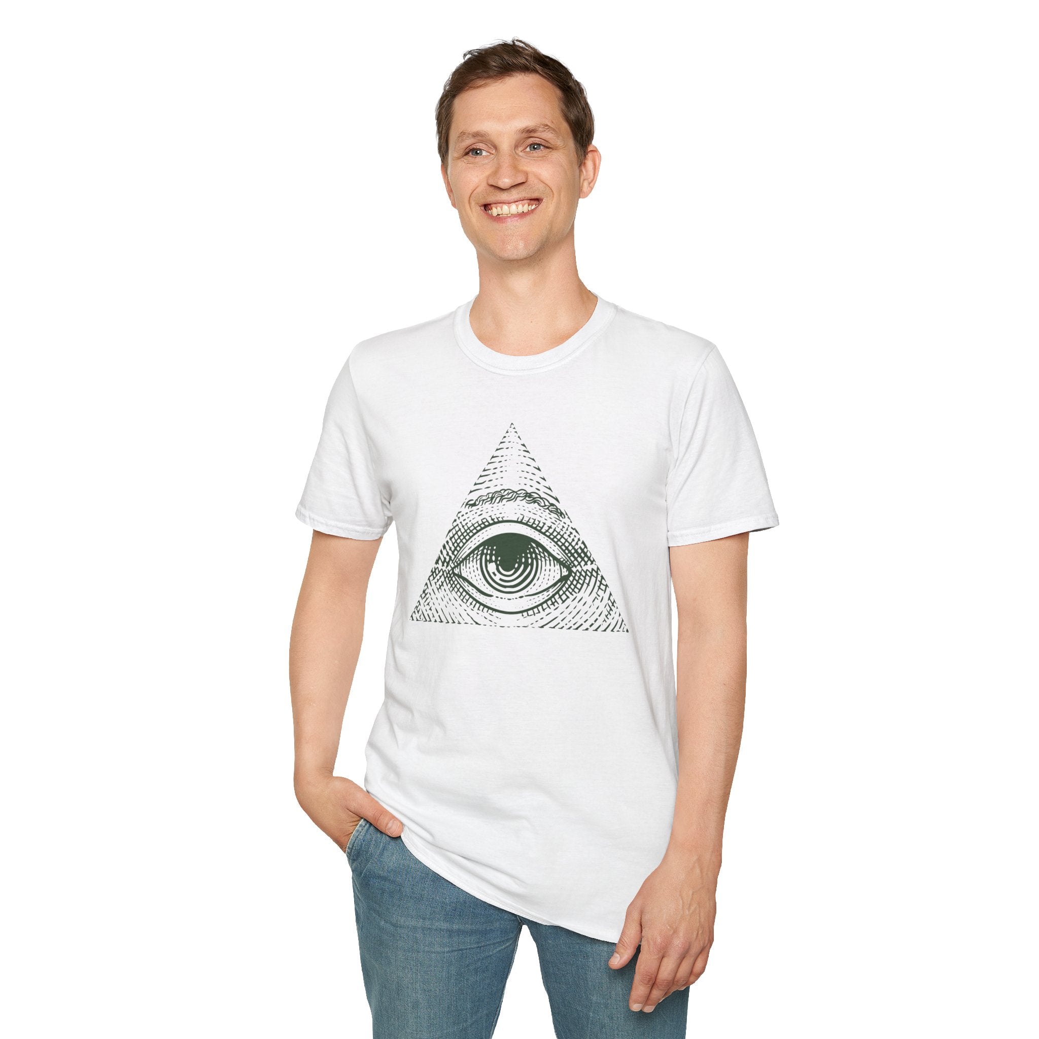Illuminati Eye T-Shirt | Mysterious All-Seeing Eye Design - Deez Teez