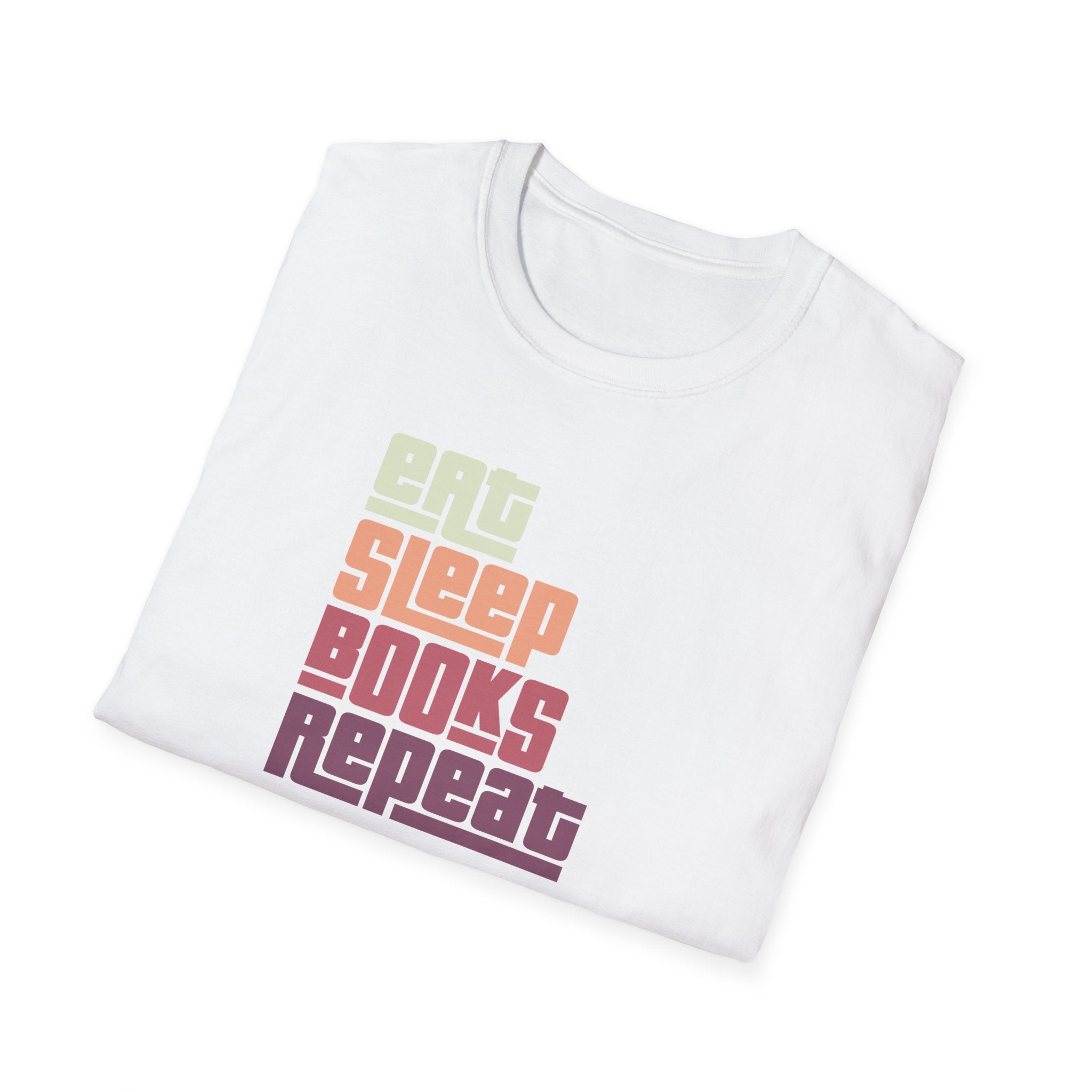 'Eat. Sleep. Books. Repeat.' Reader Life T-Shirt | Book Lover Tee - Deez Teez